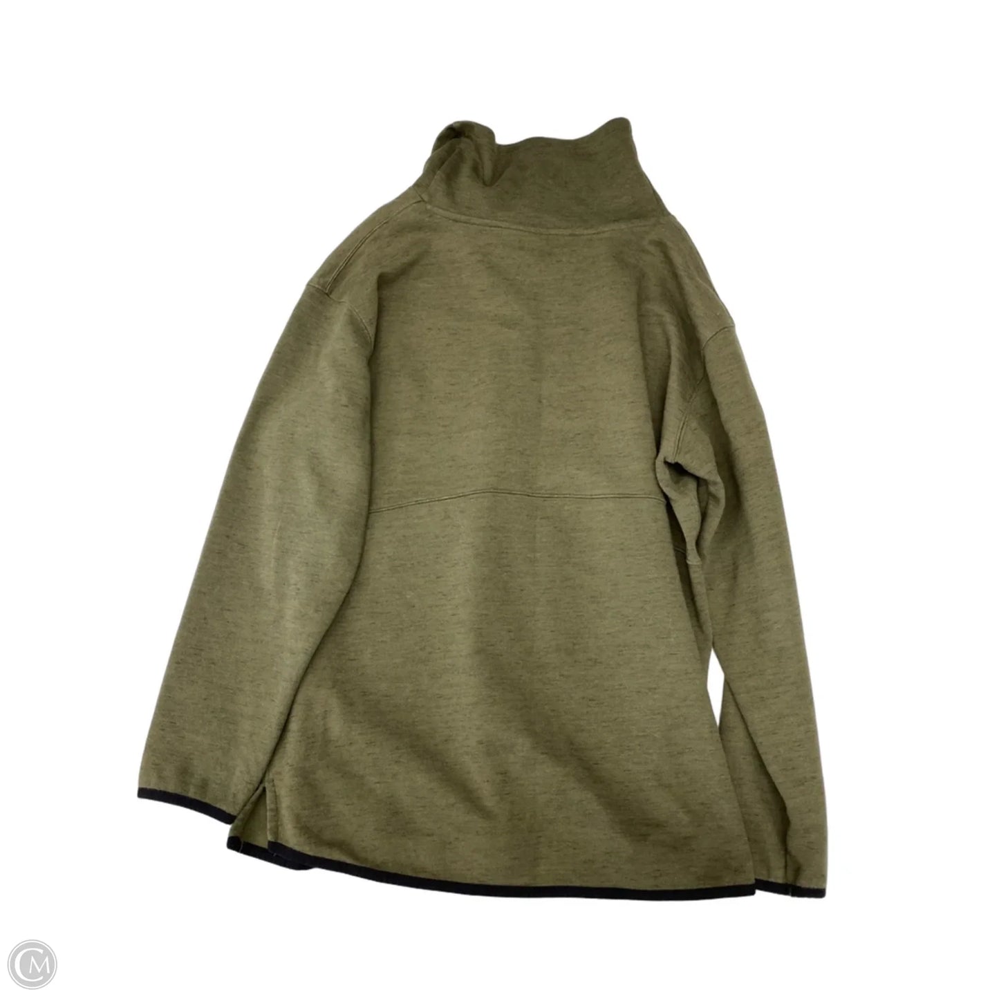 Athletic Sweatshirt Collar By Tek Gear In Green, Size: L