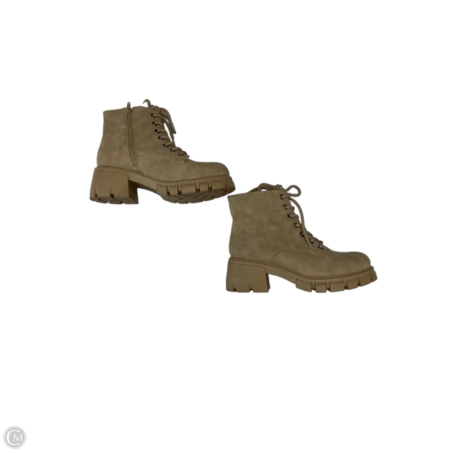 Boots Ankle Heels By Mia In Beige, Size: 7