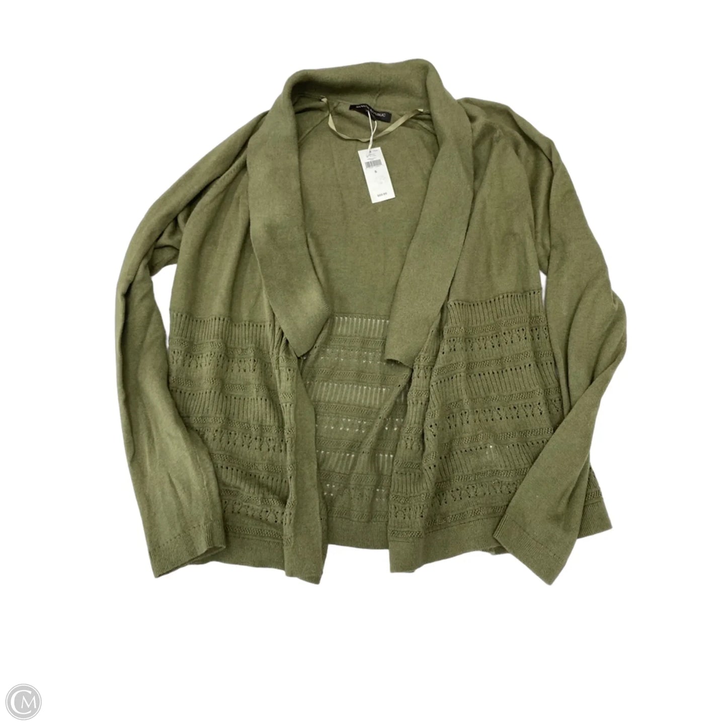 Sweater Cardigan By Banana Republic In Green, Size: S