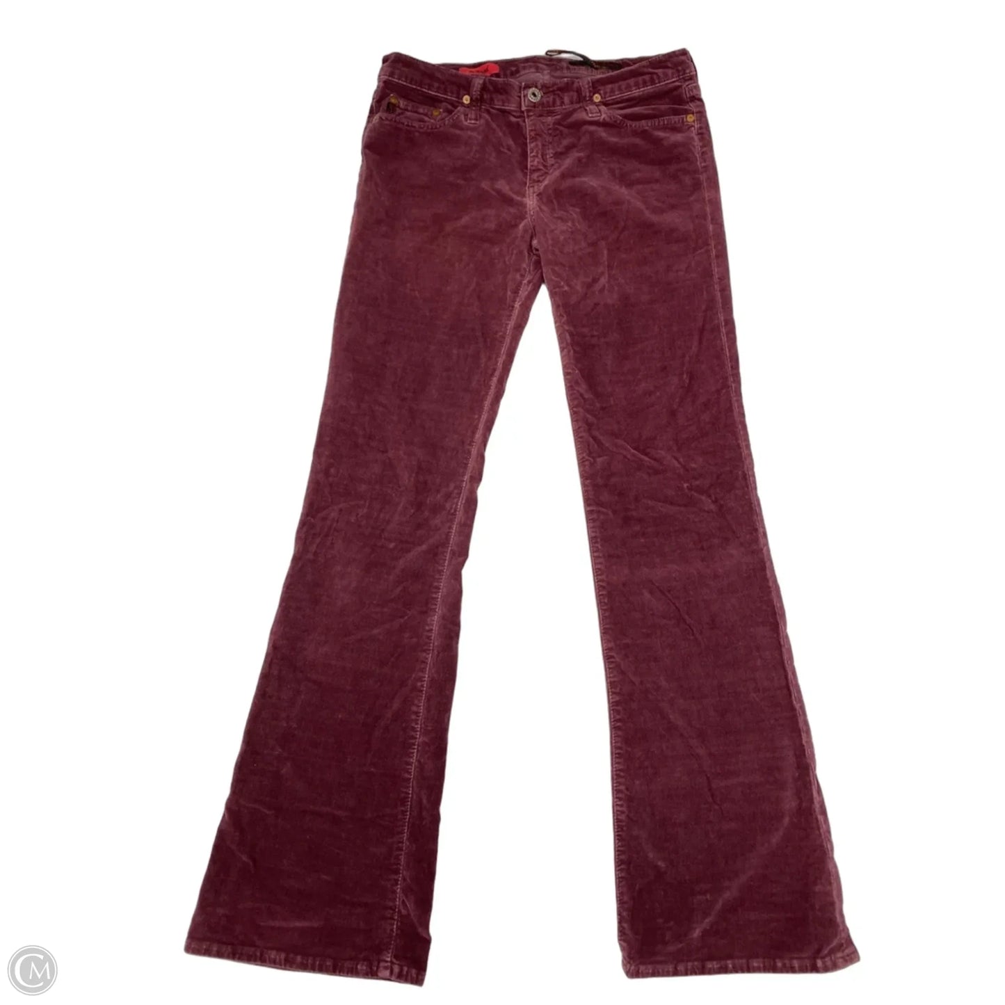 Pants Corduroy By Adriano Goldschmied In Maroon, Size: 10