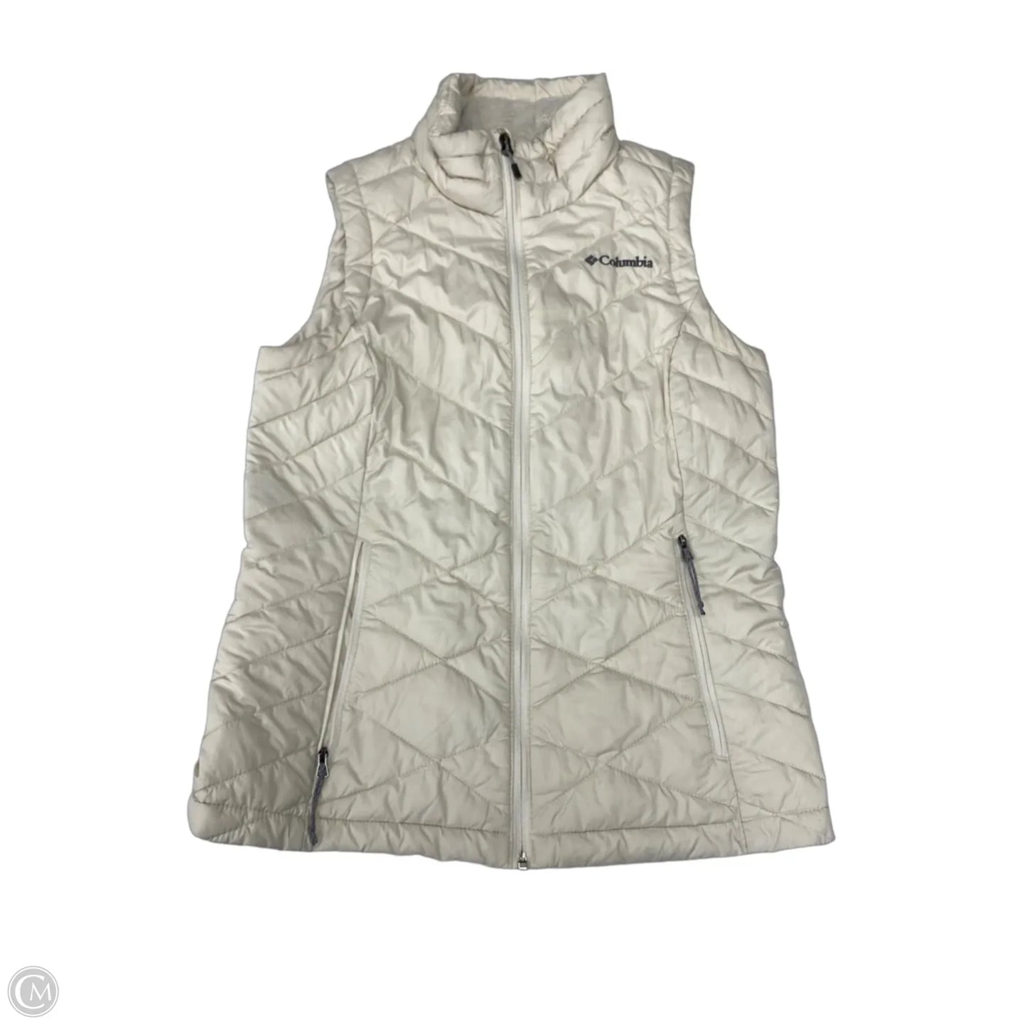 Vest Puffer & Quilted By Columbia In Cream, Size: S