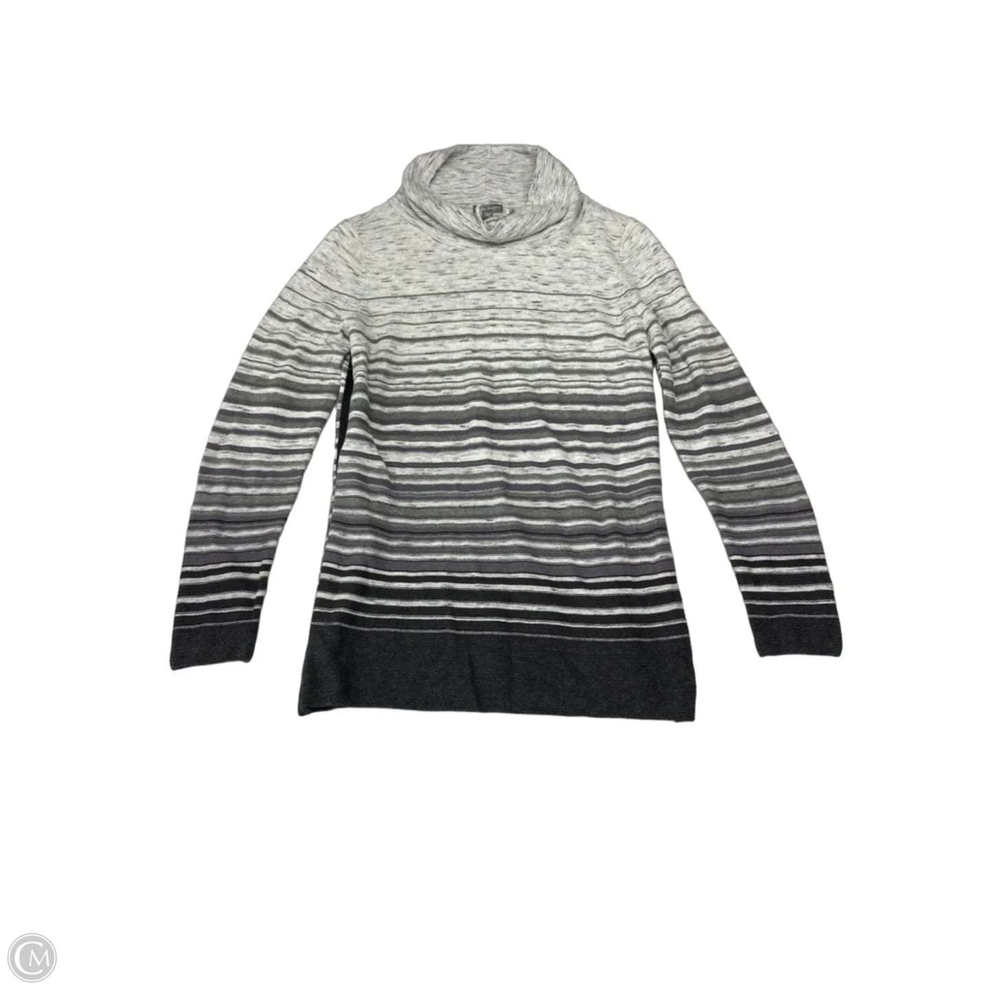 Sweatshirt Collar By Talbots In Striped Pattern, Size: Xs