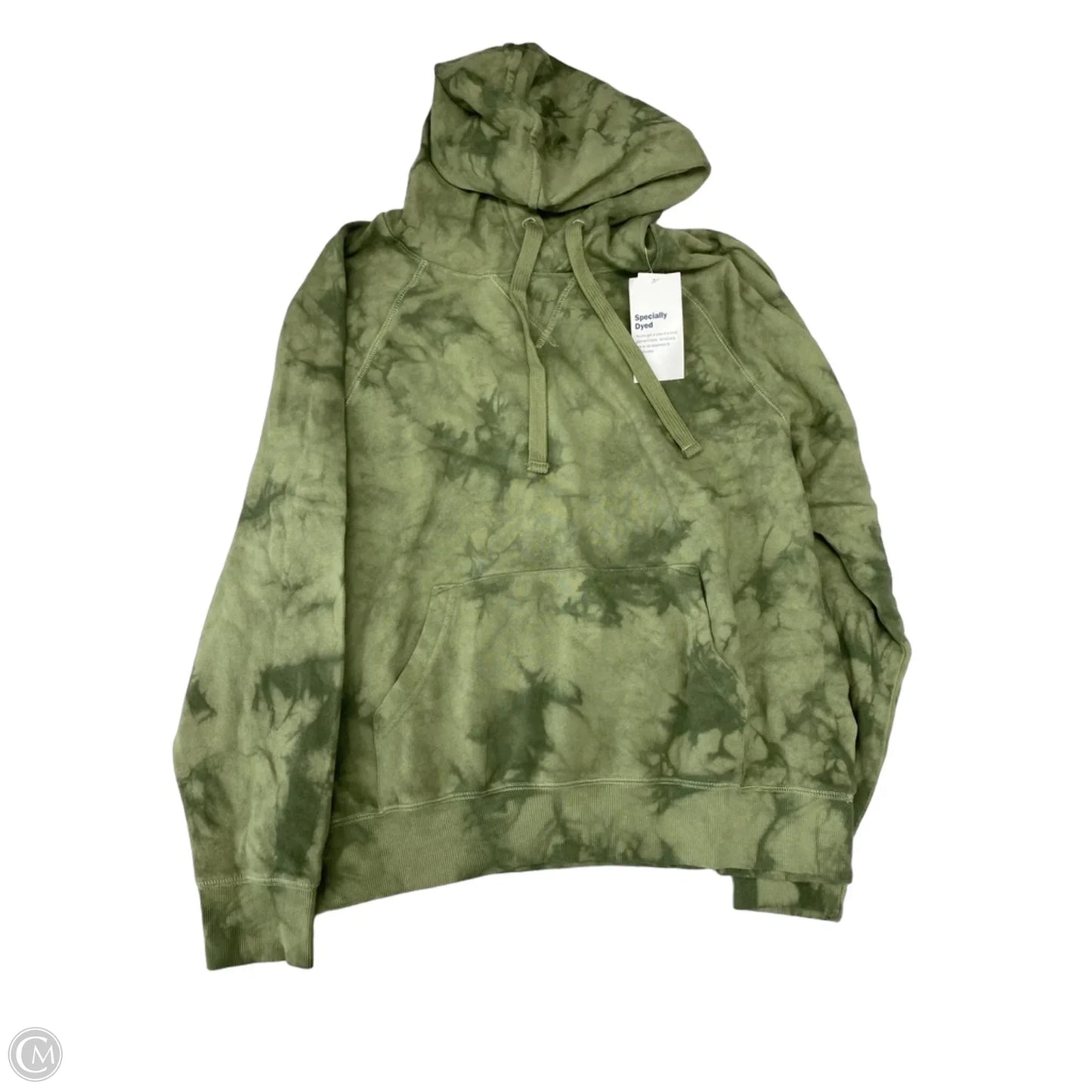 Sweatshirt Hoodie By Old Navy In Green, Size: M