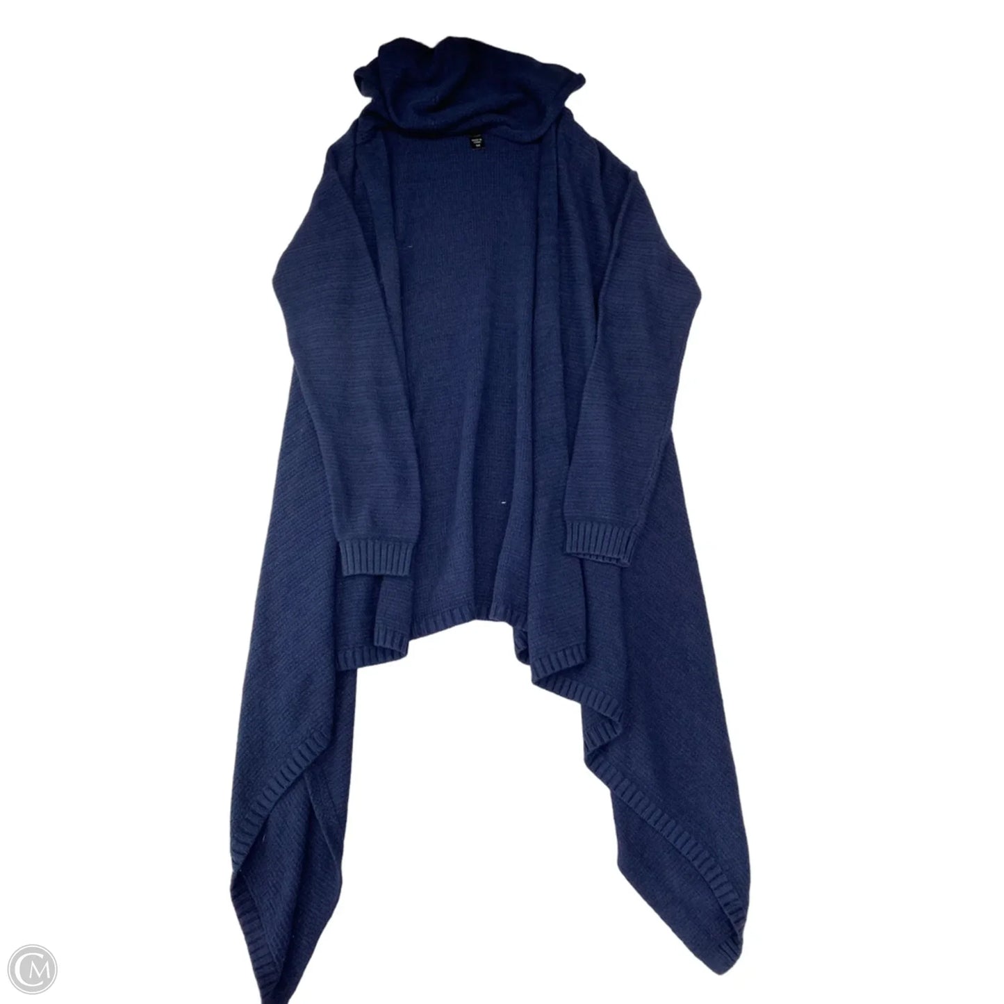 Sweater Cardigan By Clothes Mentor In Navy, Size: M
