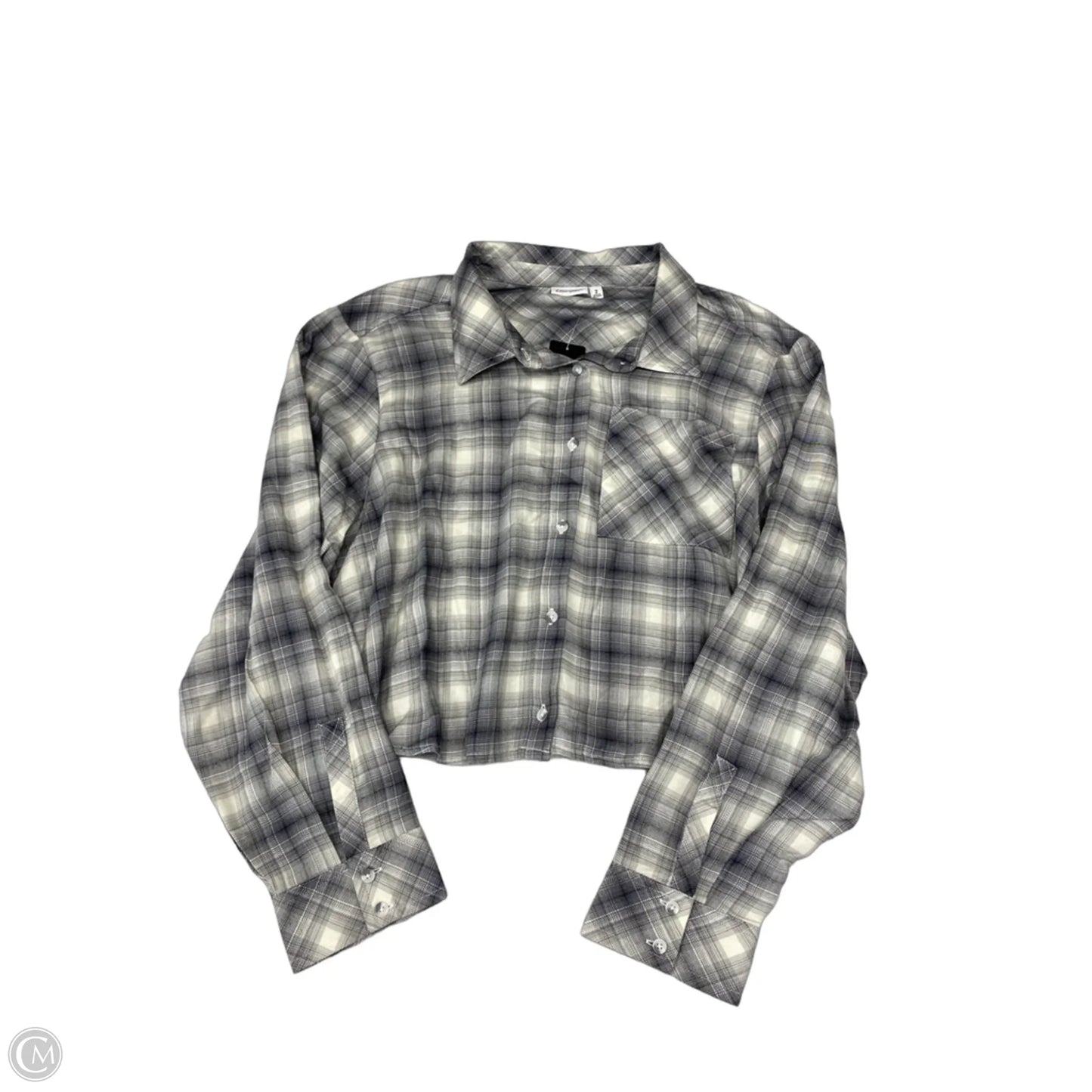 Top Long Sleeve By Torrid In Plaid Pattern, Size: 2x