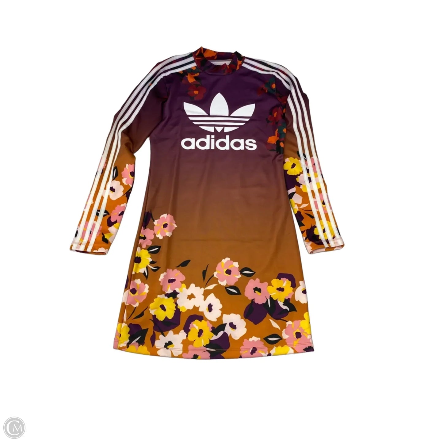 Athletic Dress By Adidas In Ombre Print, Size: M