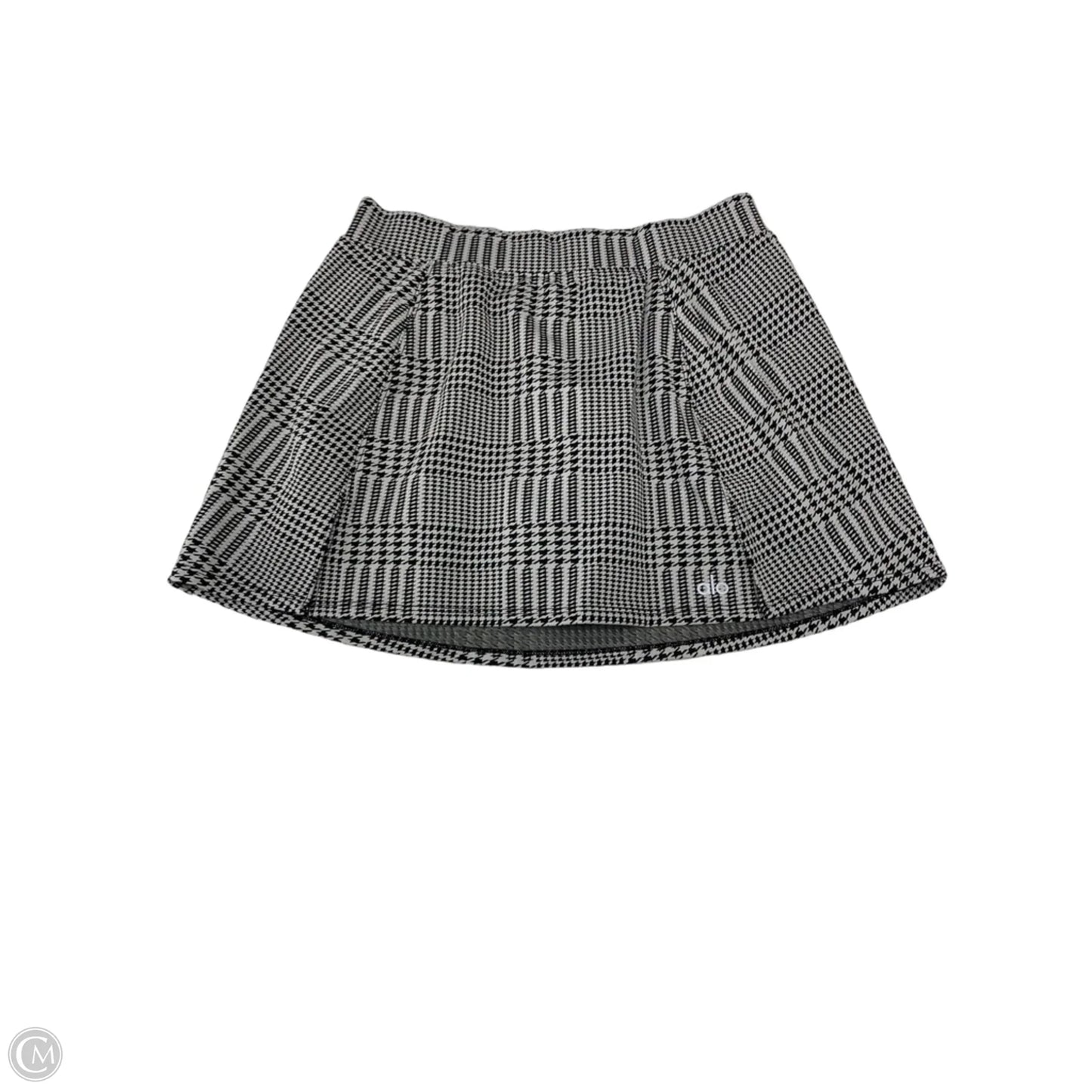 Athletic Skort By Alo In Black & Grey, Size: S