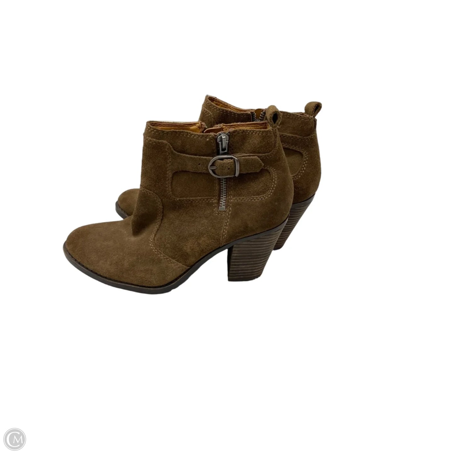 Boots Leather By Lucky Brand In Brown, Size: 8