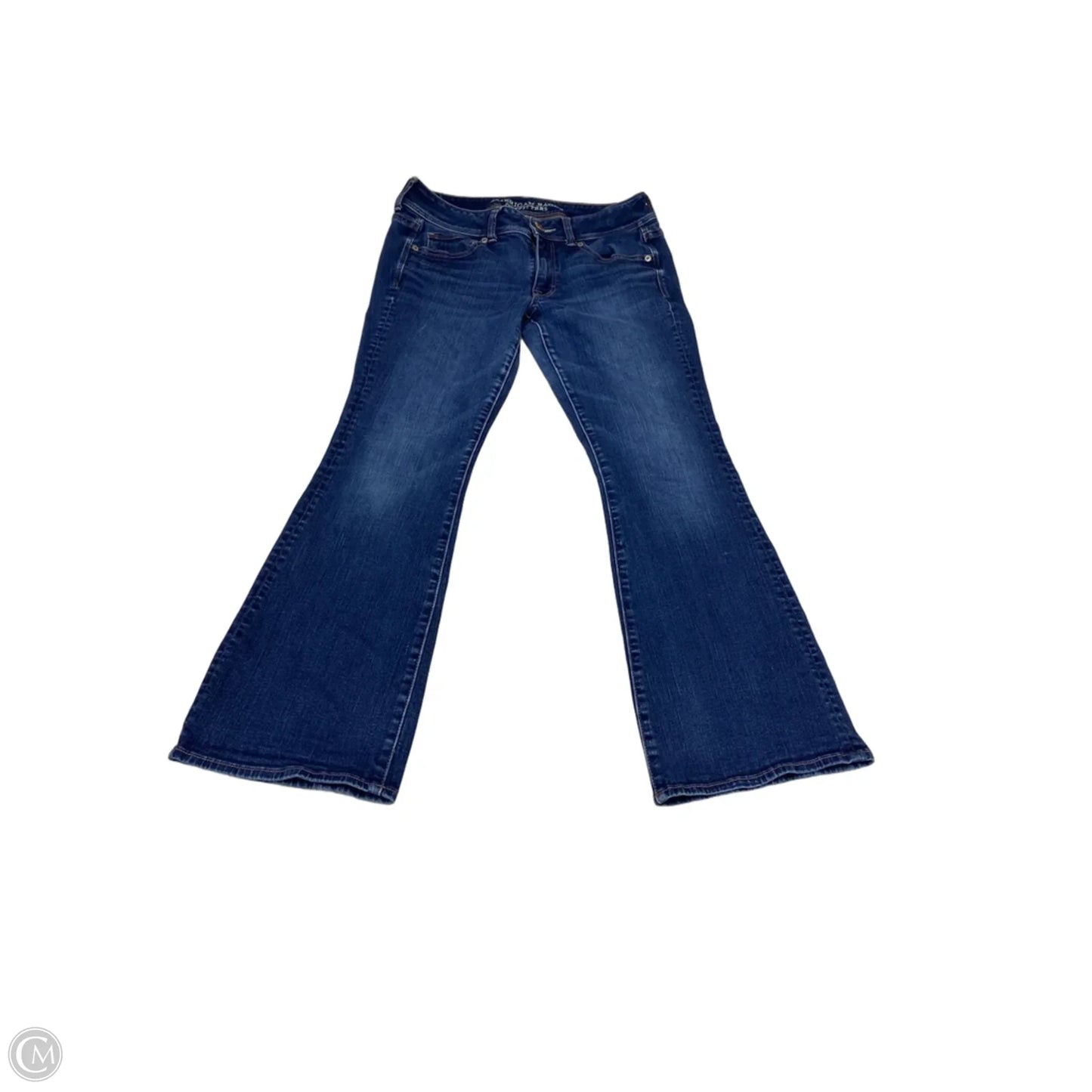 Jeans Boot Cut By American Eagle In Blue Denim, Size: 8