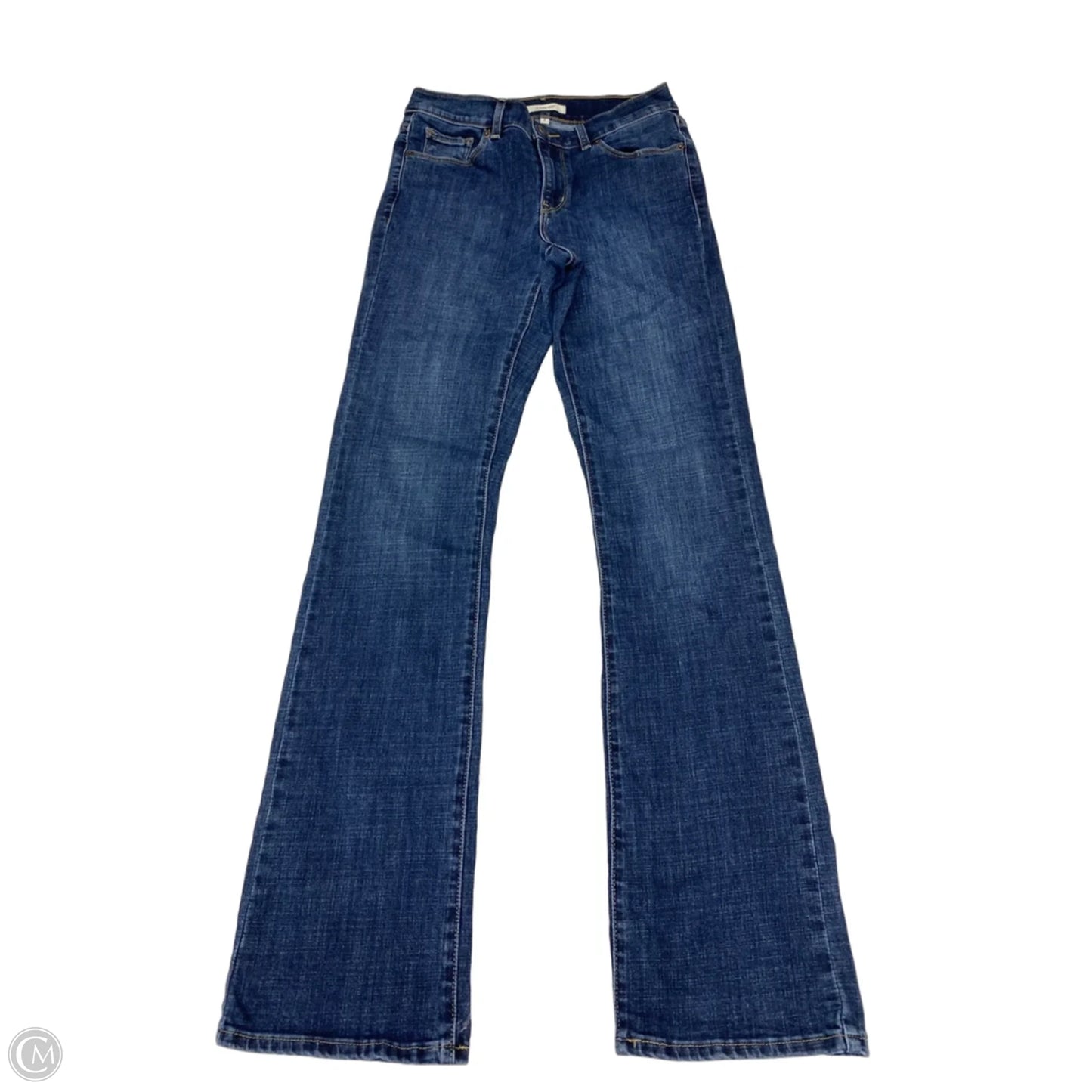 Jeans Boot Cut By Levis In Blue Denim, Size: 2