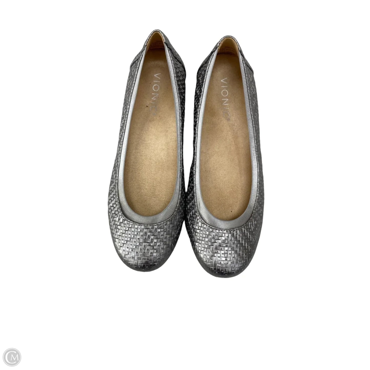 Shoes Flats By Vionic In Silver, Size: 6