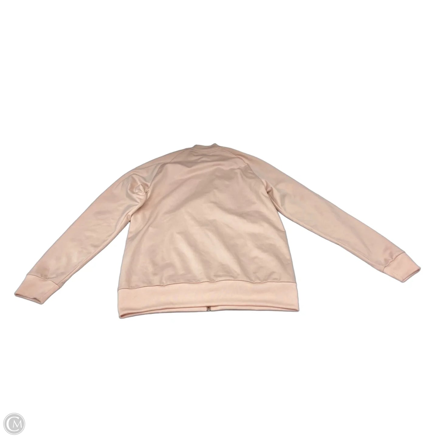 Athletic Jacket By Adidas In Pink & White, Size: Xl