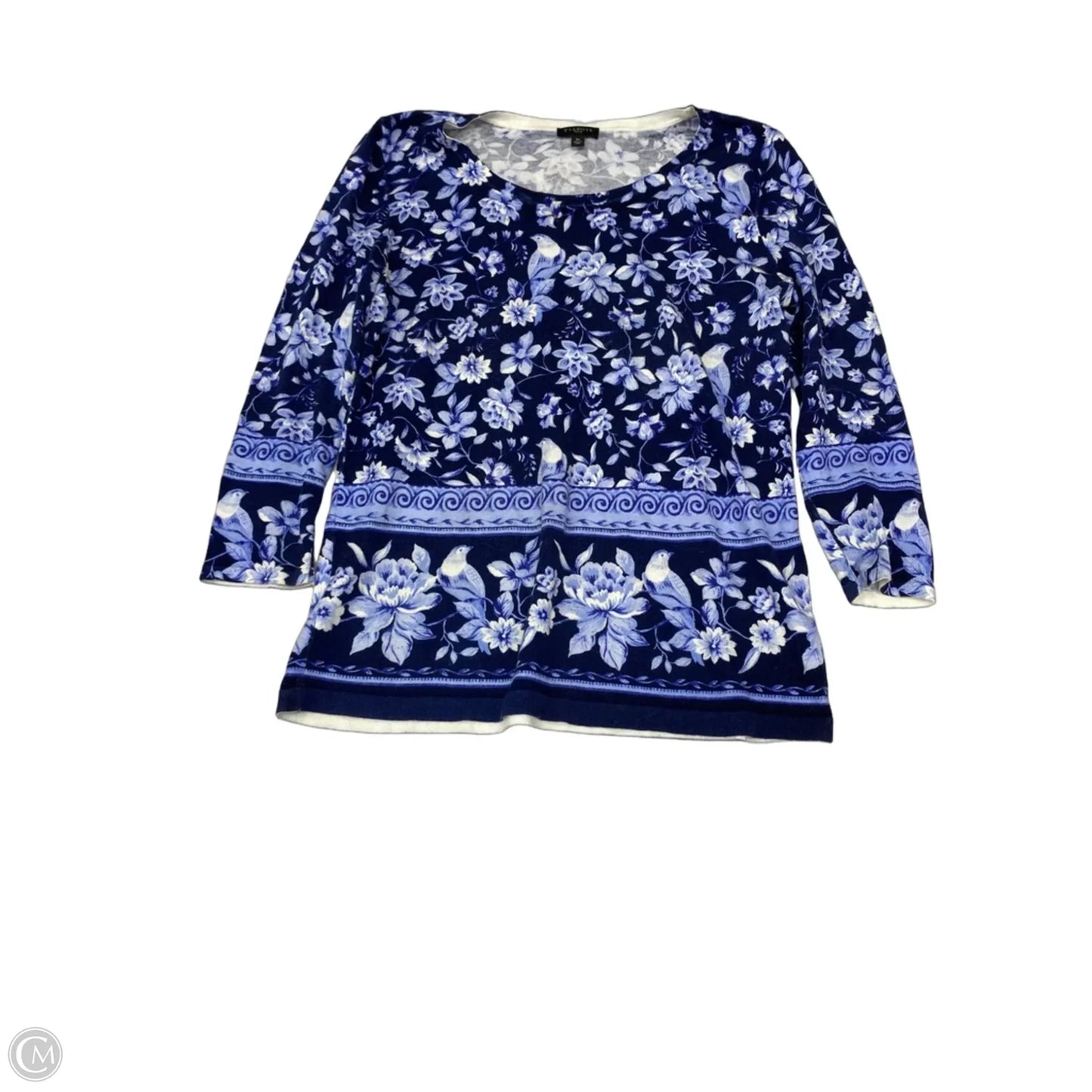 Top 3/4 Sleeve By Talbots In Floral Print, Size: Sp
