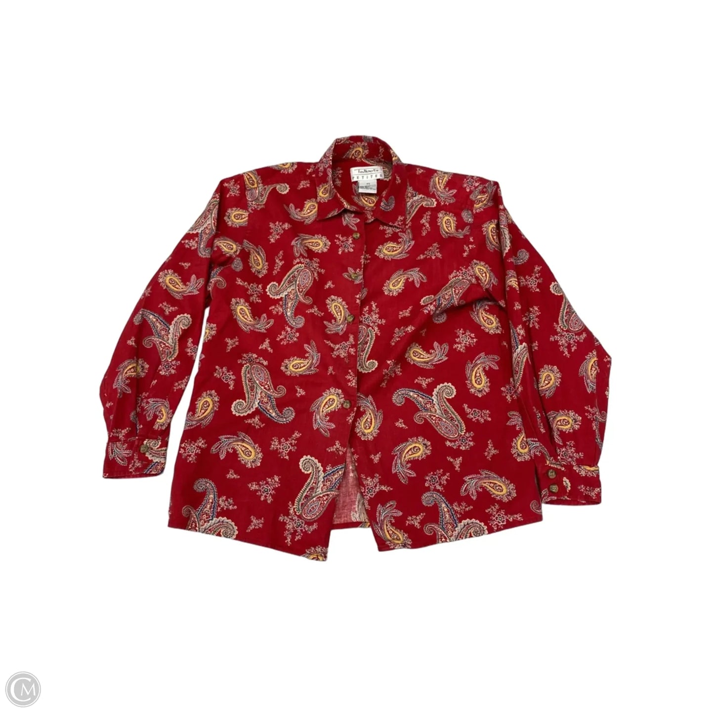Top Long Sleeve By Talbots In Paisley Print, Size: Sp