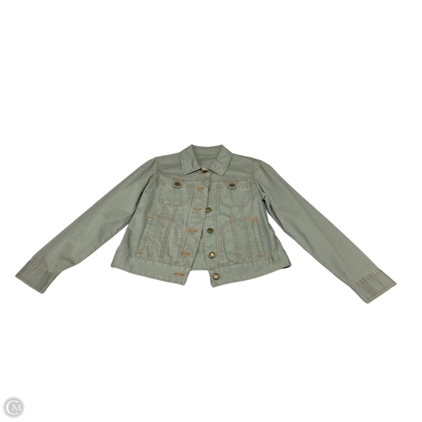 Jacket Shirt By Caribbean Joe In Green, Size: Sp