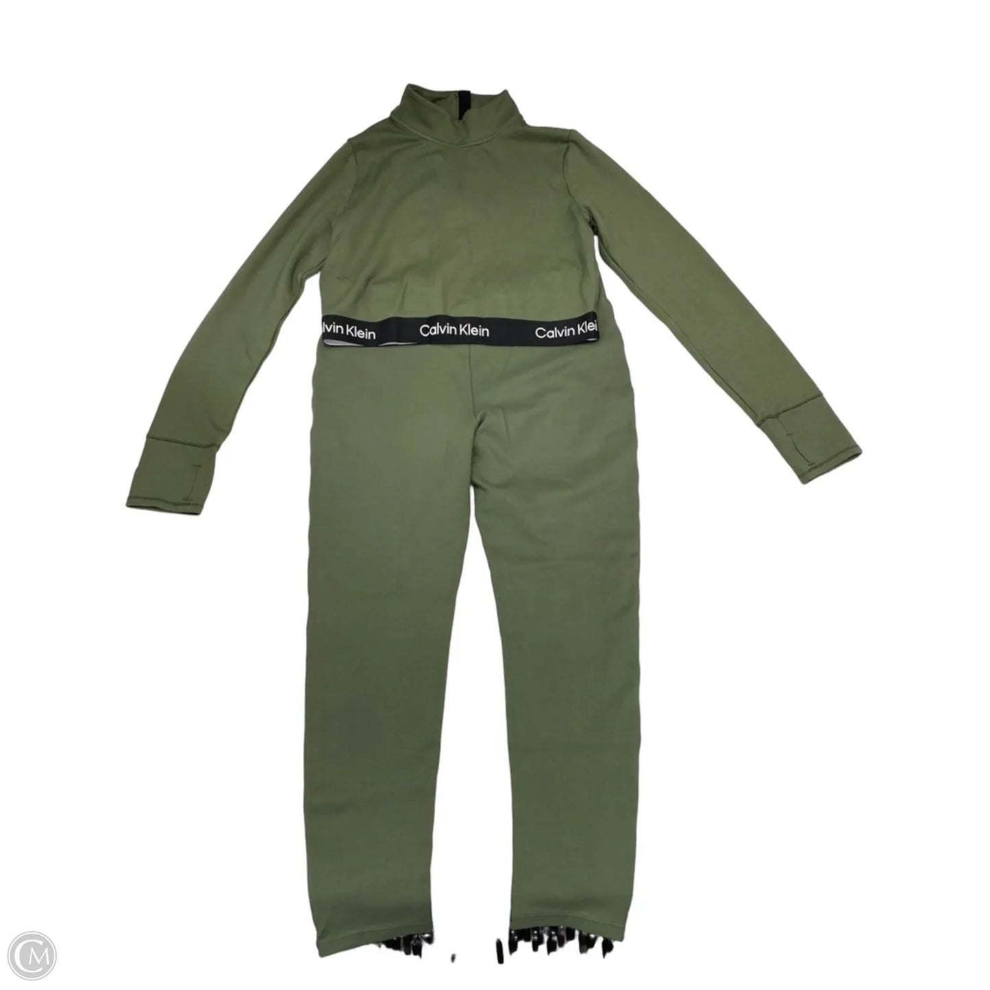 Athletic Pants 2pc By Calvin Klein Performance In Green, Size: L