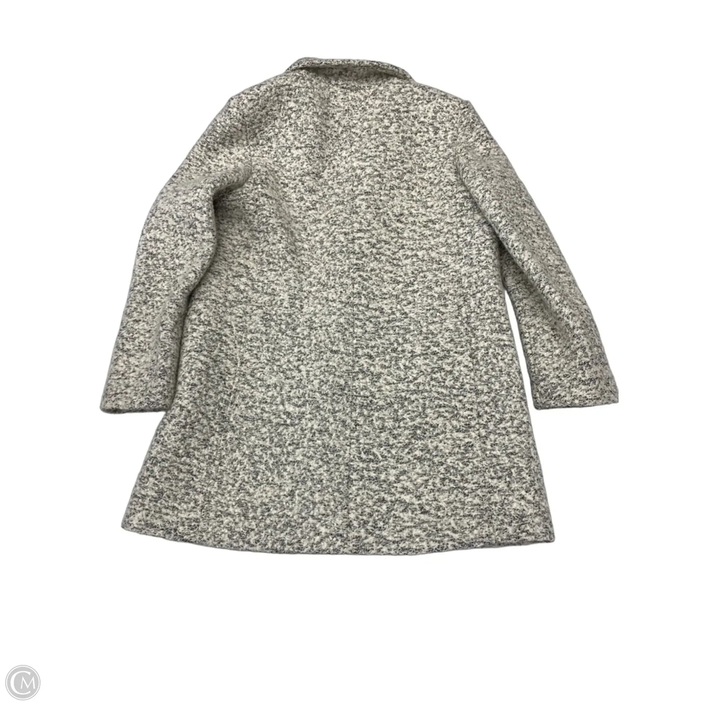 Coat Wool By Loft In Grey & White, Size: Mp