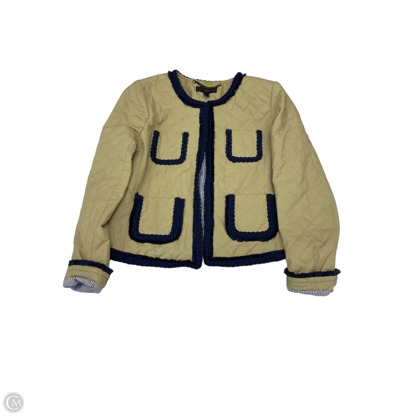 Jacket Puffer & Quilted By J. Crew In Beige, Size: S