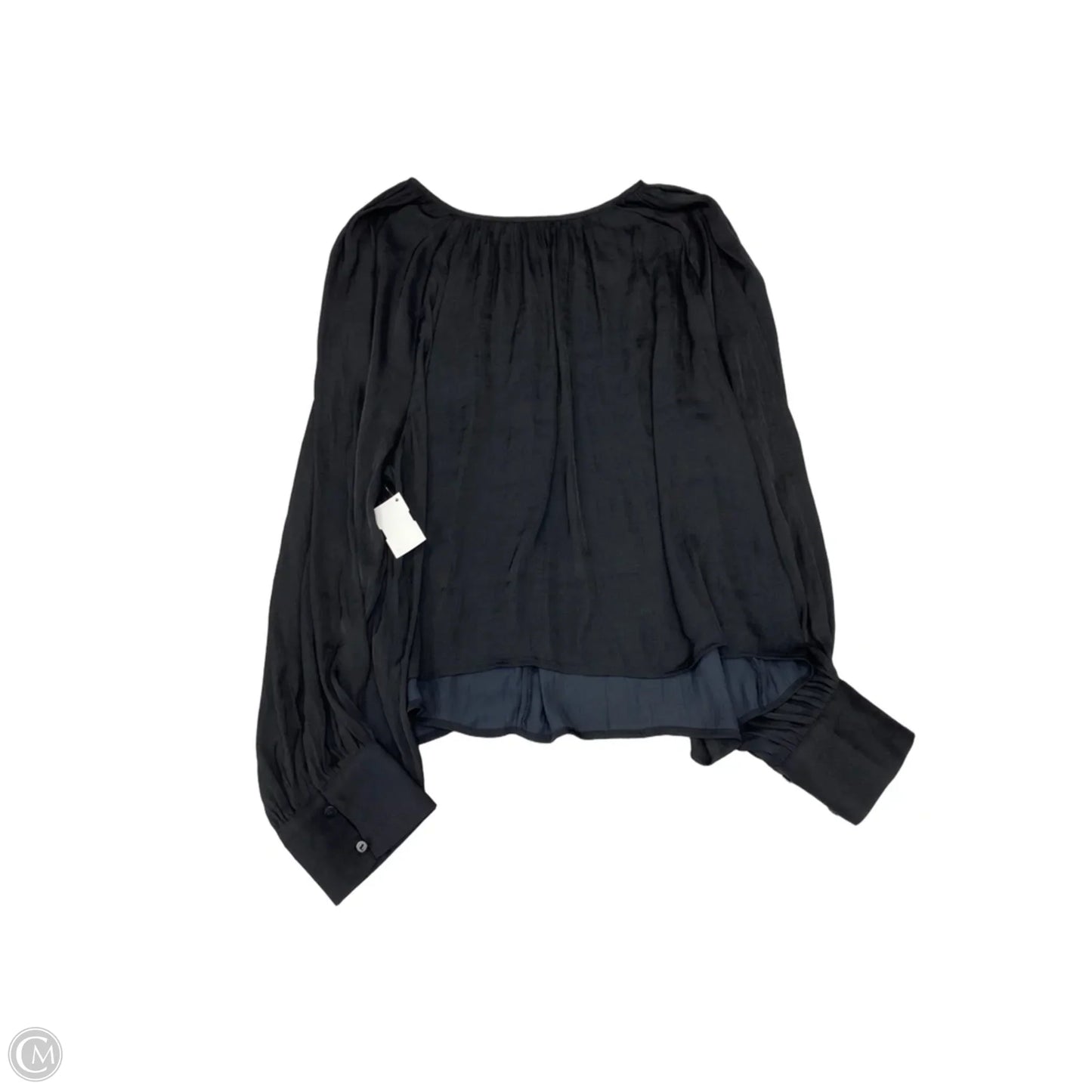 Blouse Long Sleeve By Old Navy In Black, Size: Xxl