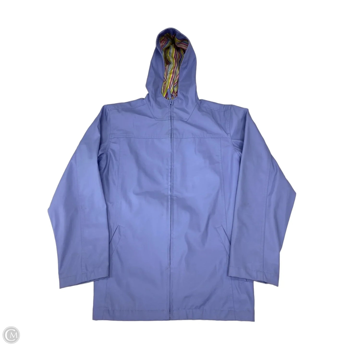 Coat Raincoat By Cmc In Purple, Size: M
