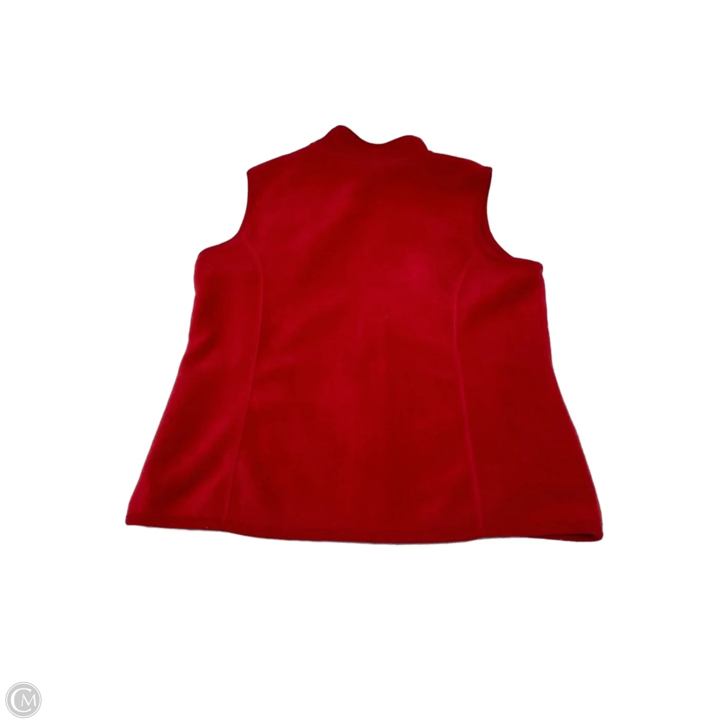 Vest Fleece By Karen Scott In Red, Size: M
