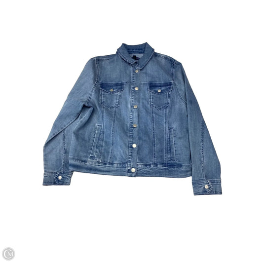Jacket Denim By Isaac Mizrahi Live Qvc In Blue Denim, Size: Xl