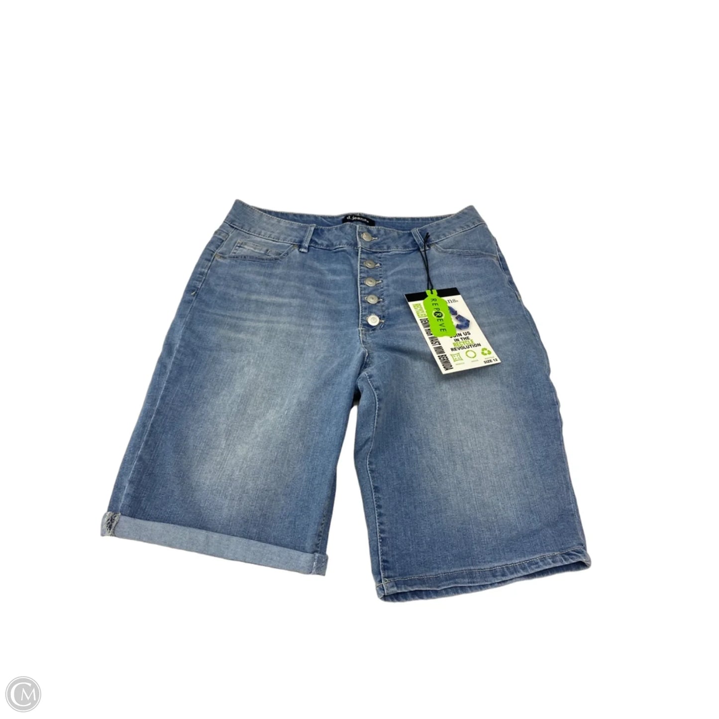 Shorts By D Jeans In Blue Denim, Size: 12