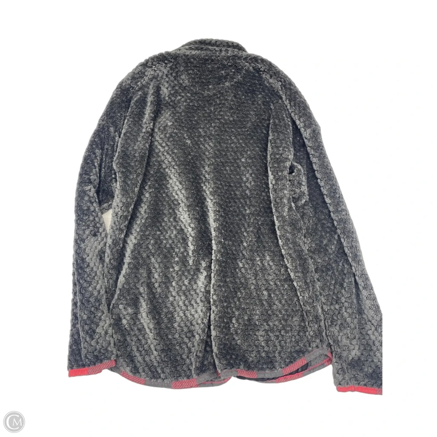 Jacket Fleece By Simply Southern In Grey, Size: M
