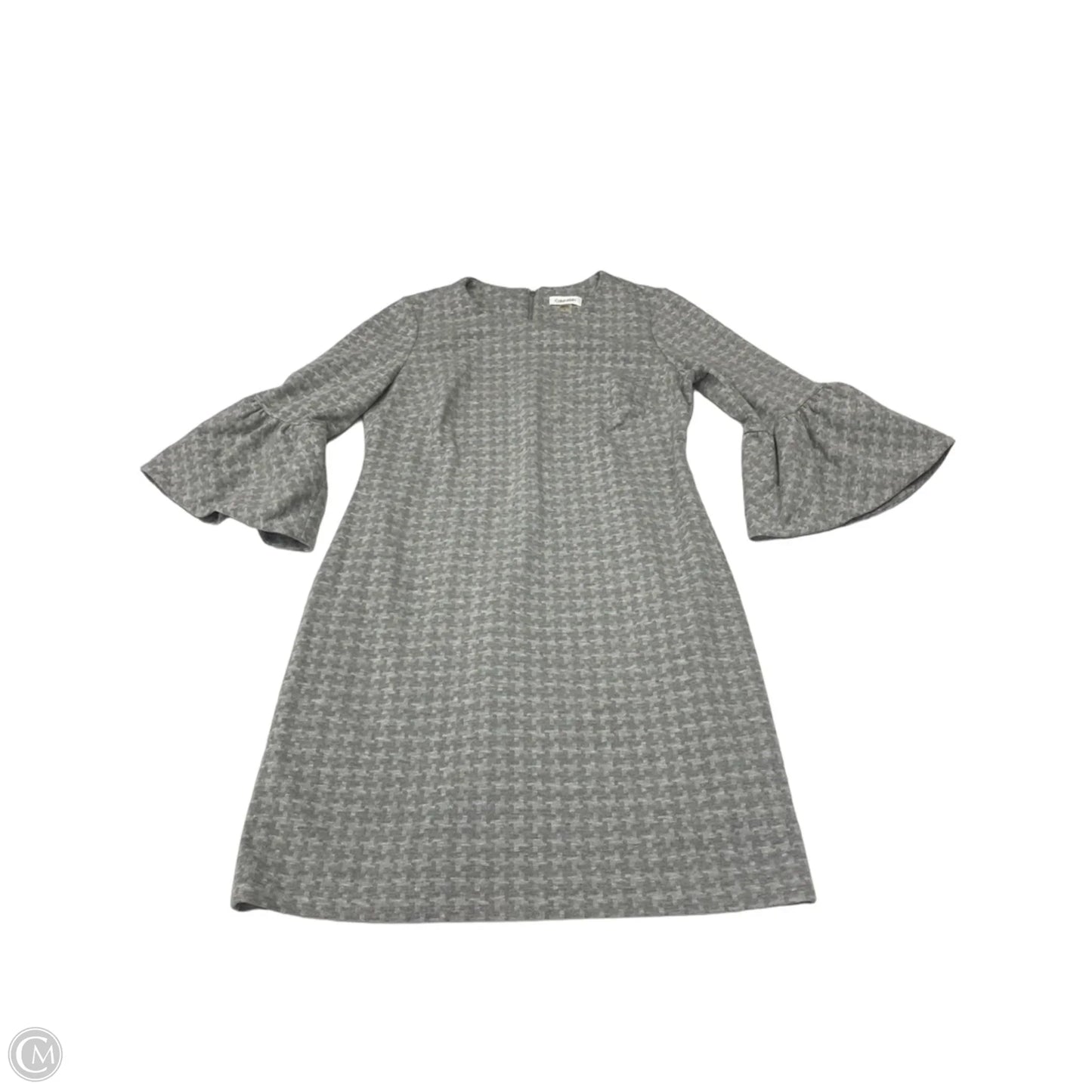 Dress Work By Calvin Klein In Grey, Size: M