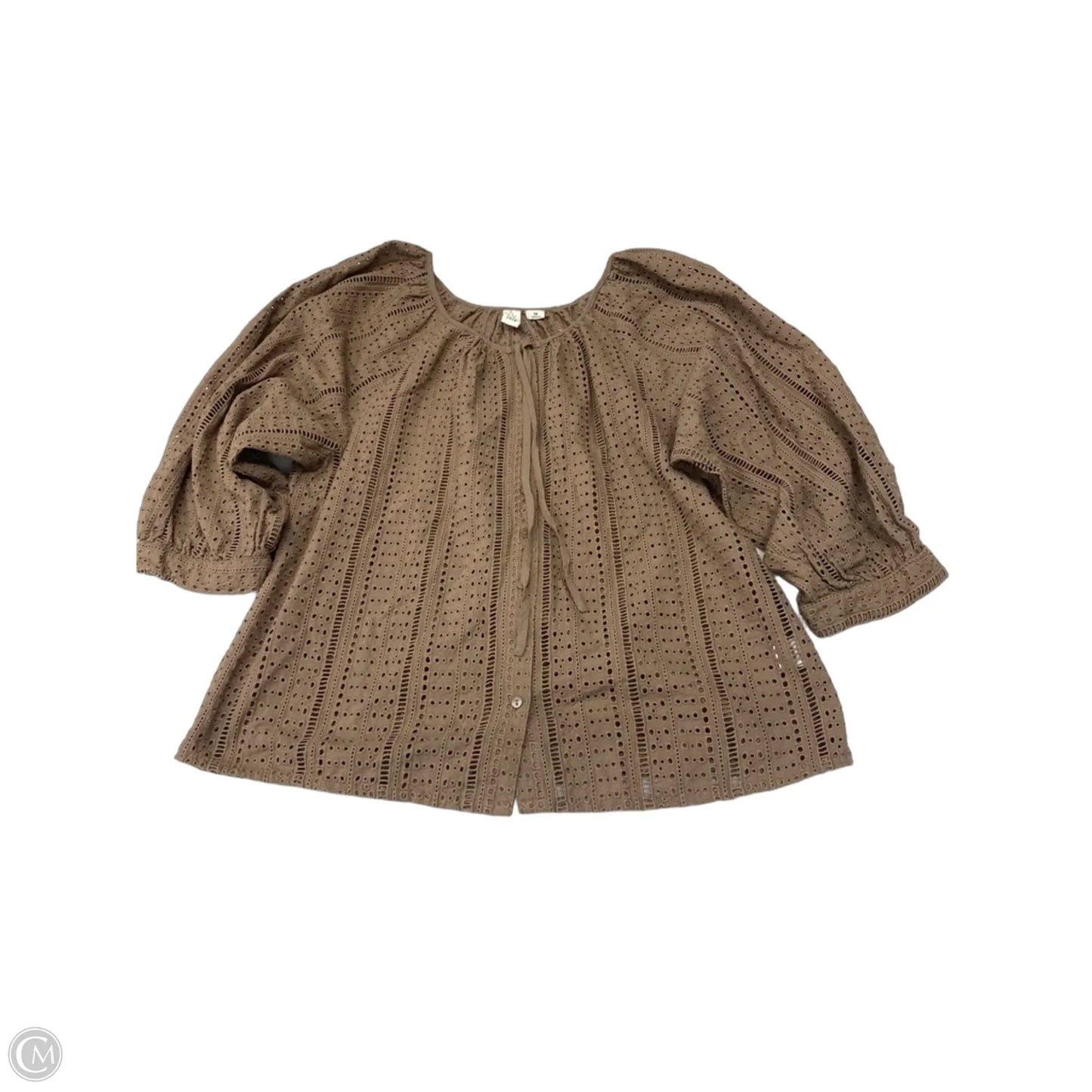Top Long Sleeve By Joie In Brown, Size: M