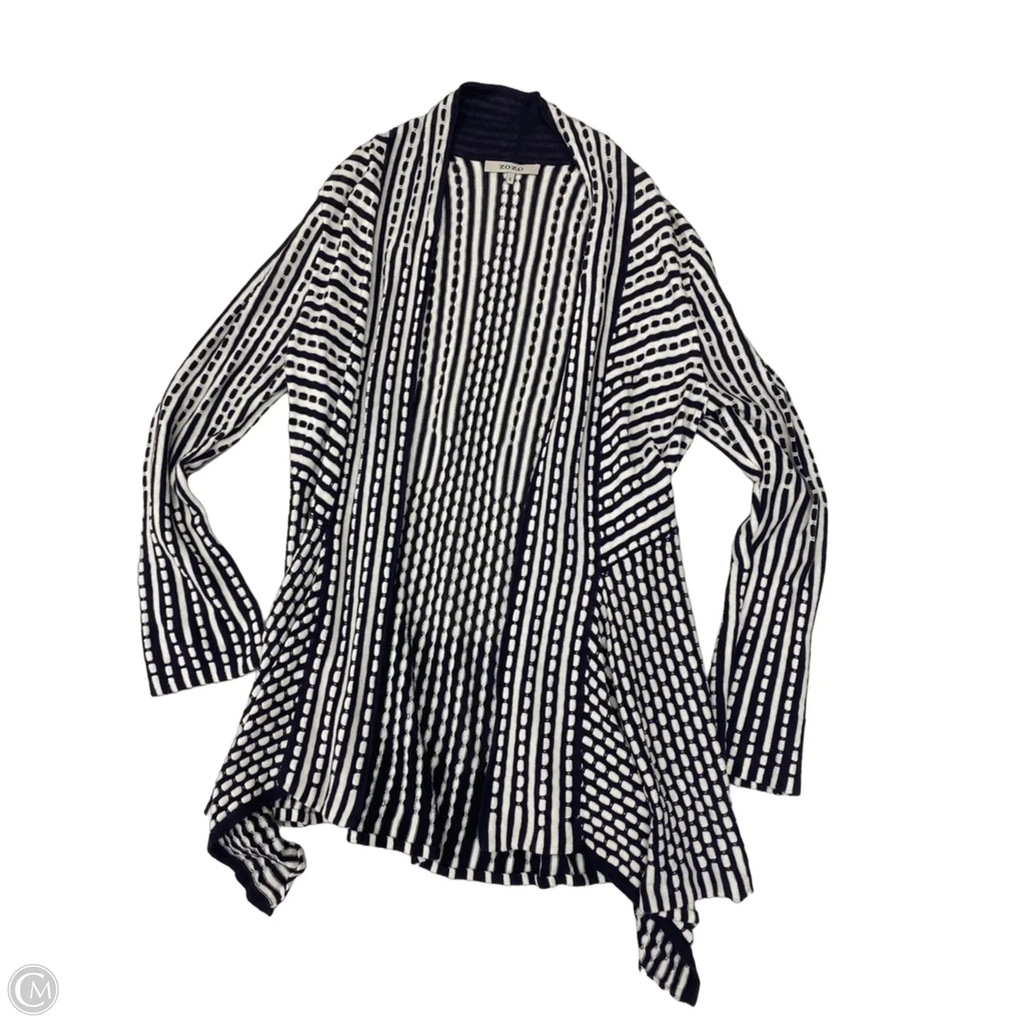 Cardigan By Zozo In Blue & White, Size: S