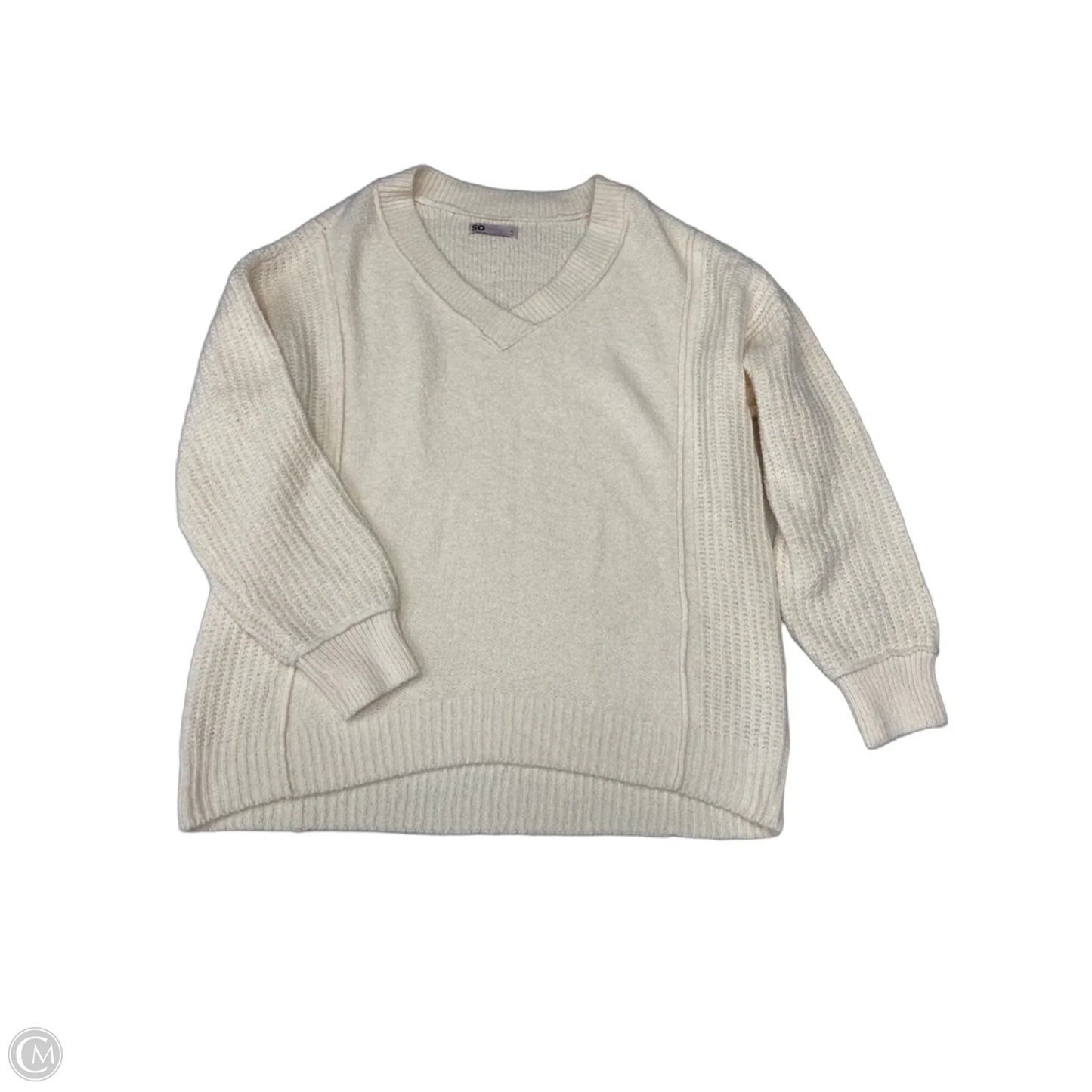 Sweater By So In Ivory, Size: Xl