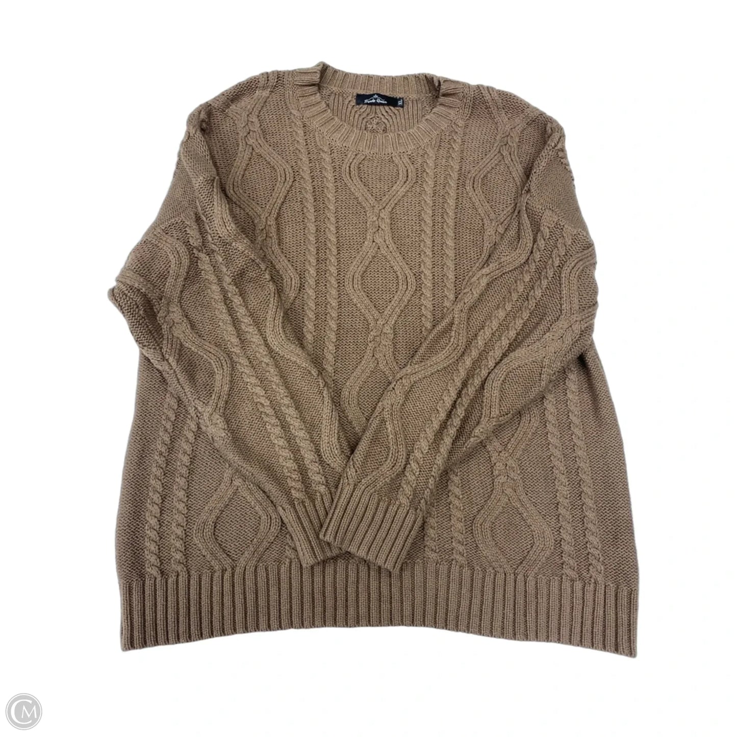 Sweater By Trendy Queen In Brown, Size: Xl