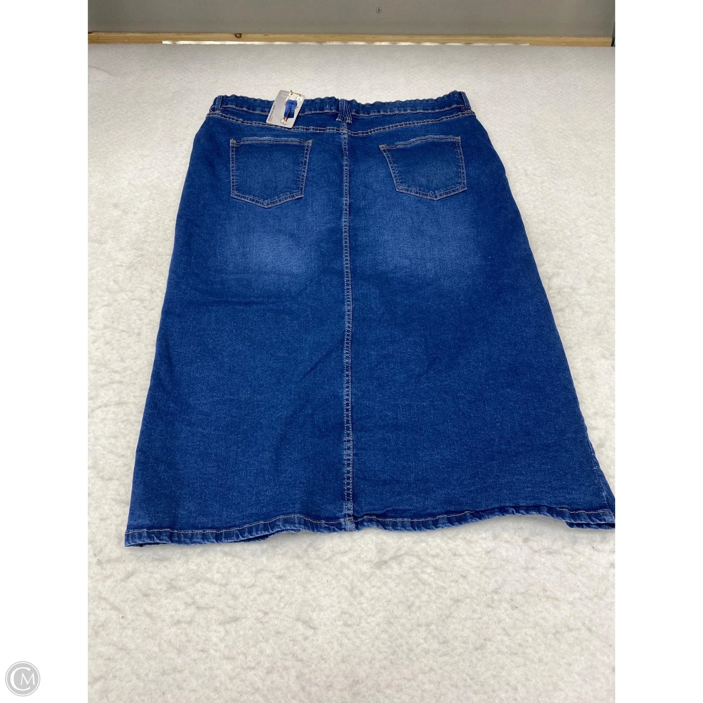 Skirt Maxi By Serra In Blue Denim, Size: 16
