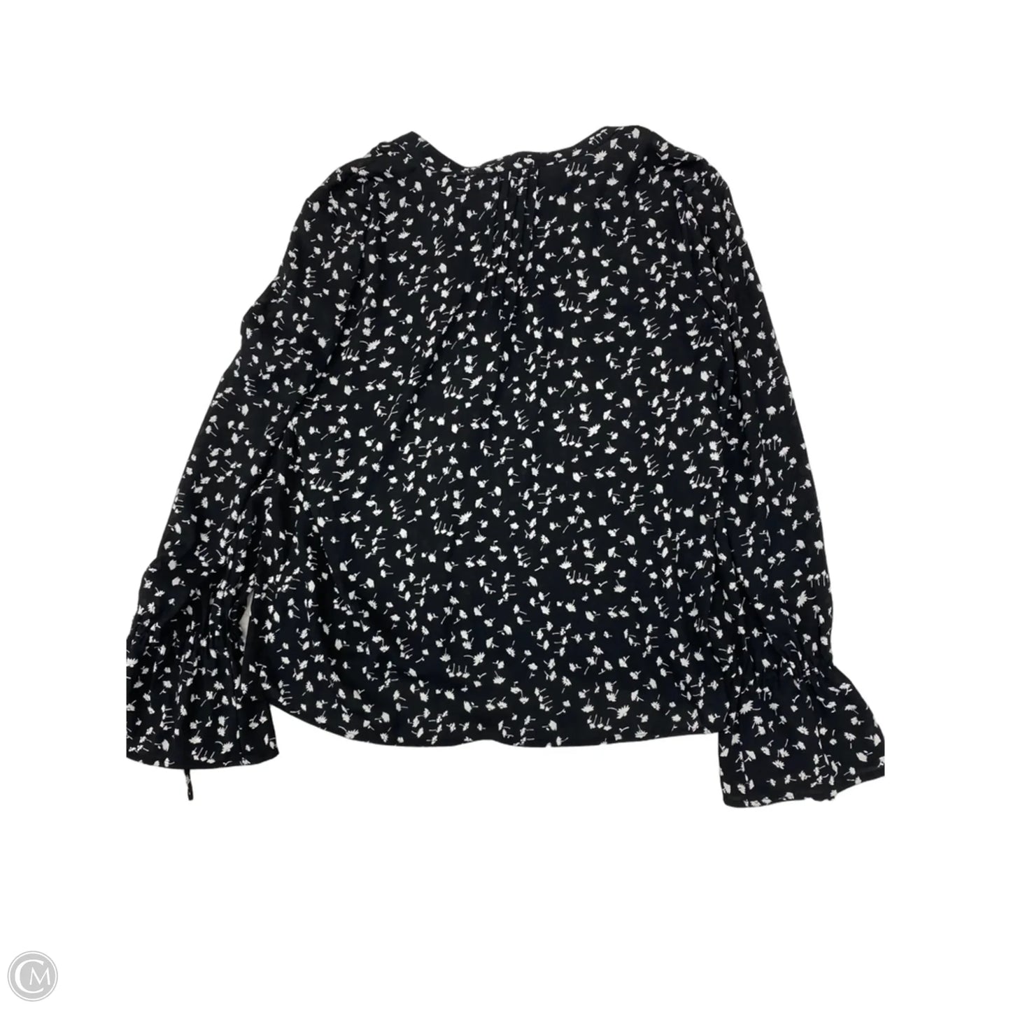Blouse Long Sleeve By J. Crew In Black & White, Size: Xs