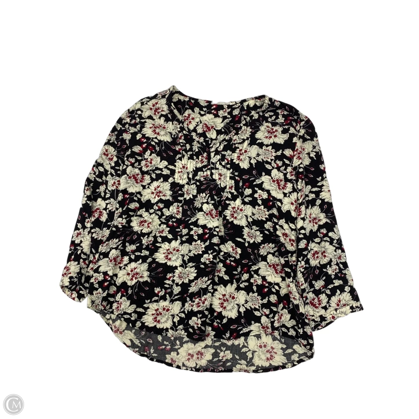 Top Long Sleeve By Clothes Mentor In Floral Print, Size: M