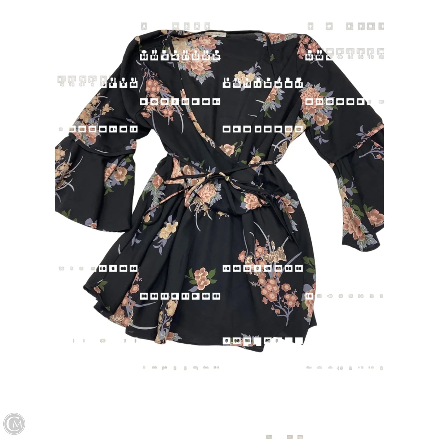 Blouse 3/4 Sleeve By Pleione In Floral Print, Size: L