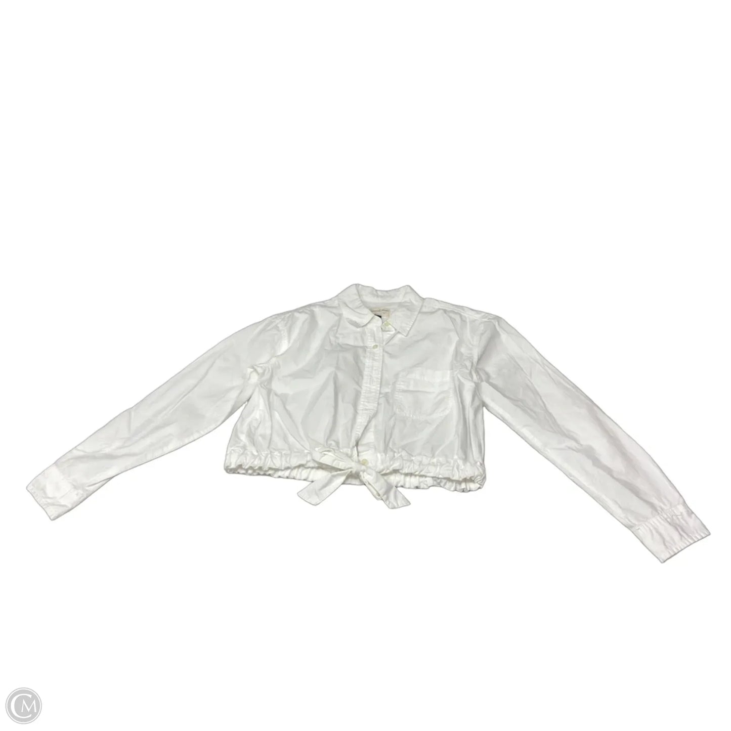 Top Long Sleeve By Universal Thread In White, Size: S