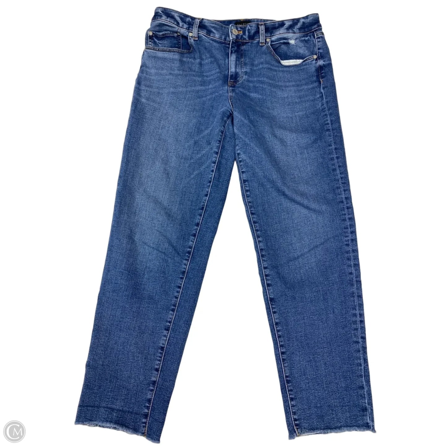 Jeans Straight By Talbots In Blue Denim, Size: 8