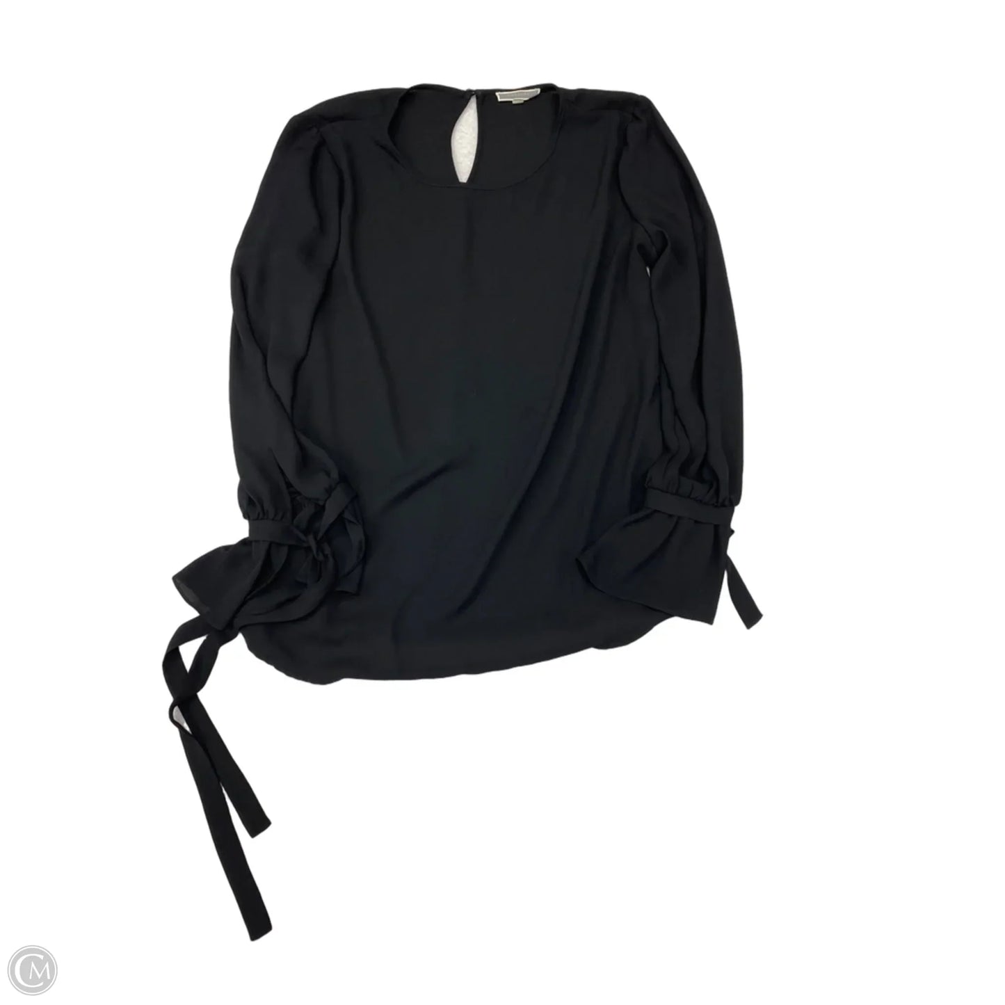 Blouse Long Sleeve By Pleione In Black, Size: M