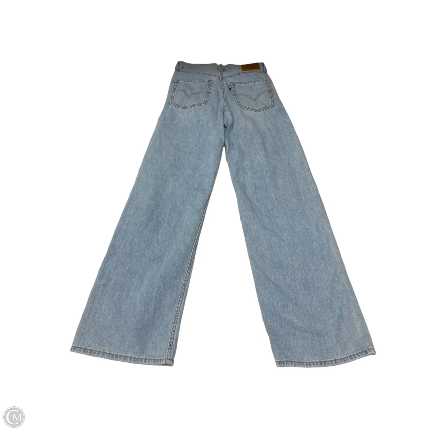Jeans Wide Leg By Levis In Blue Denim, Size: 2