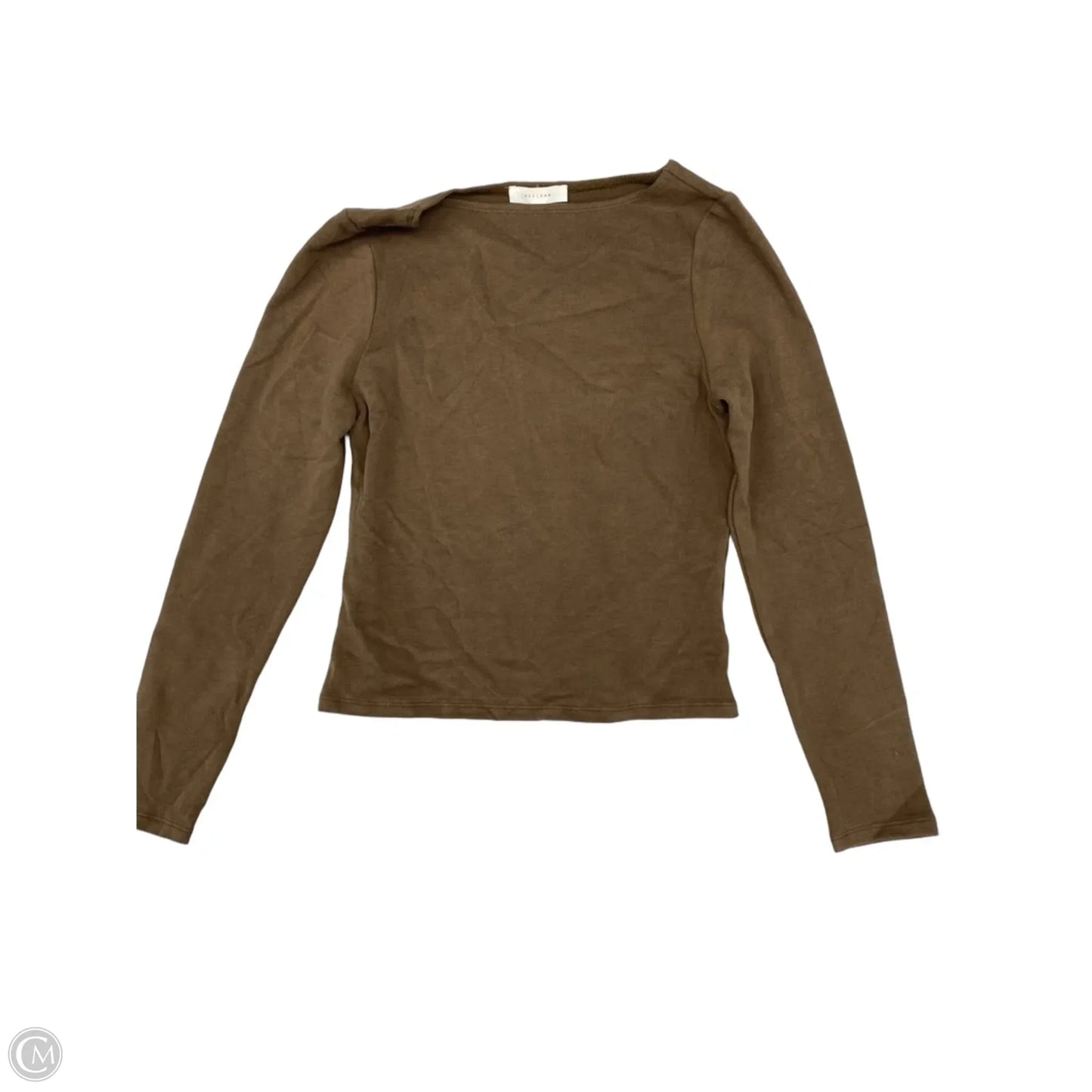 Top Long Sleeve Basic By Clothes Mentor In Brown, Size: S
