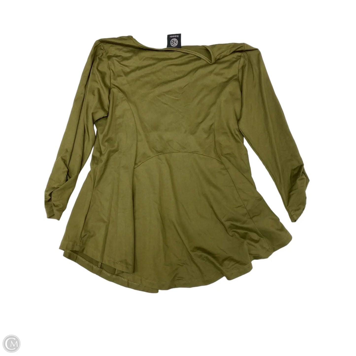 Top Long Sleeve Basic By Bobeau In Green, Size: M