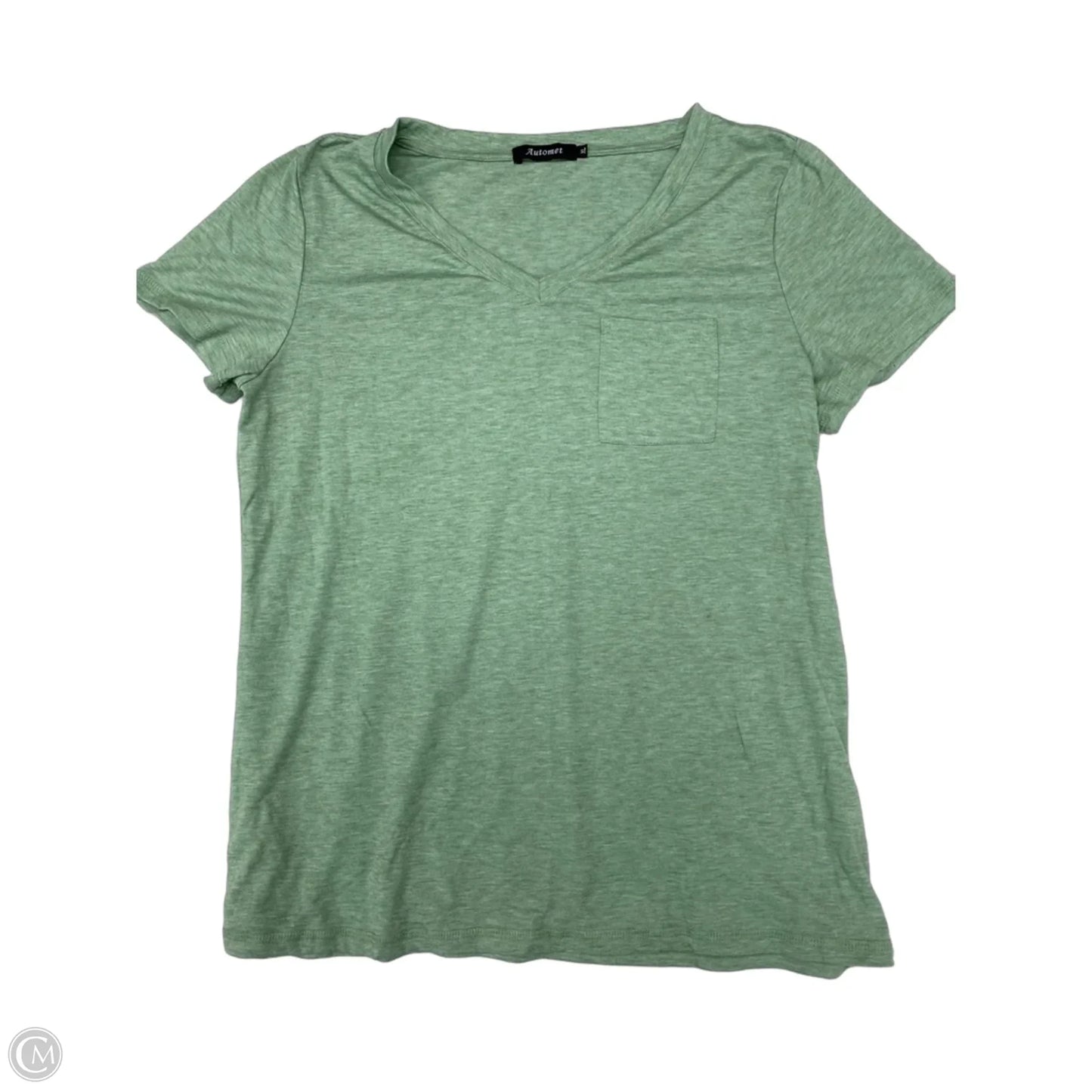 Top Short Sleeve Basic By Automet In Green, Size: Xl