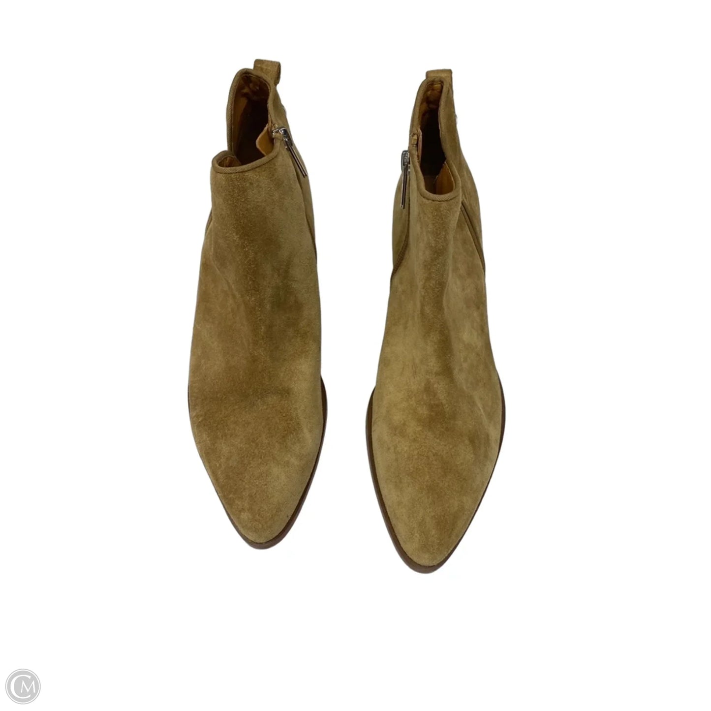 Boots Ankle Heels By Franco Sarto In Brown, Size: 9.5
