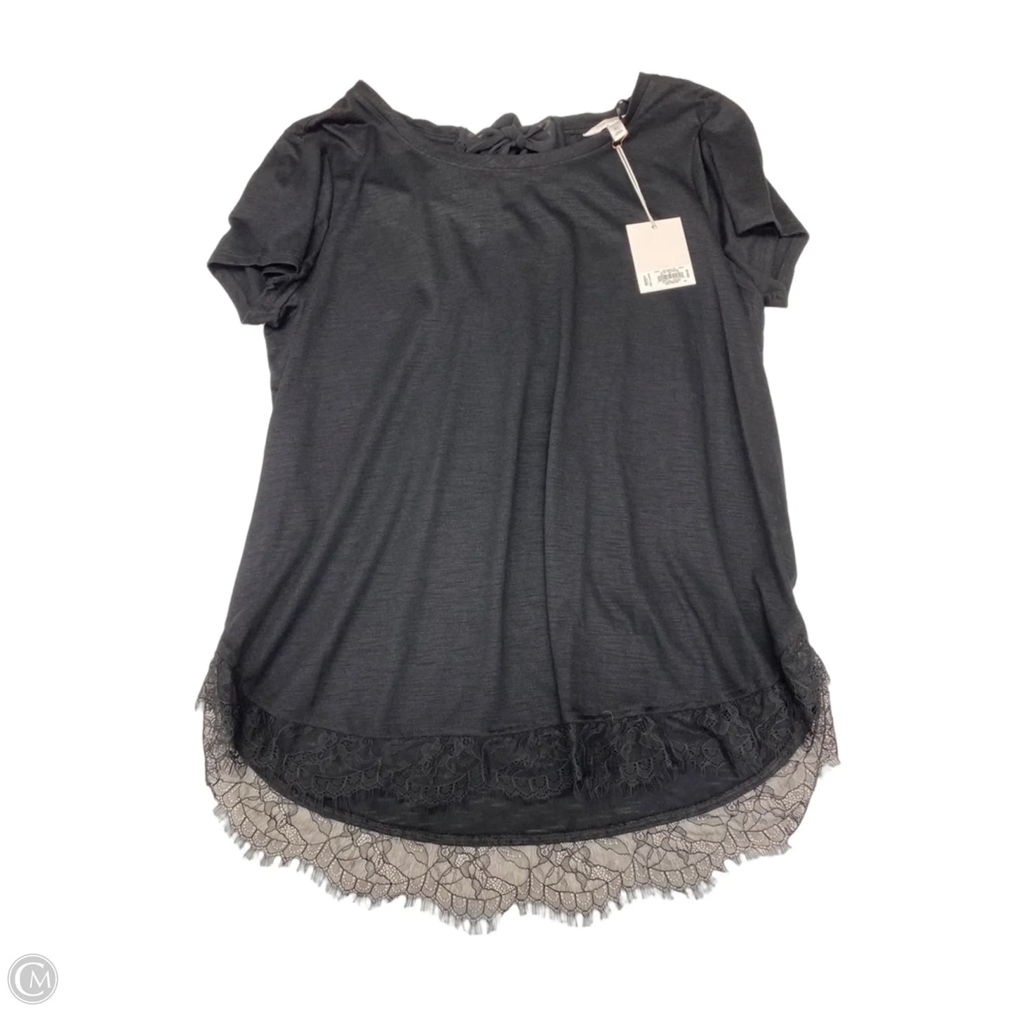 Top Short Sleeve By Lc Lauren Conrad In Black, Size: Xl