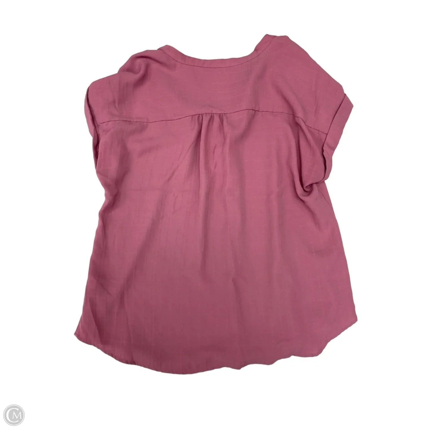 Top Short Sleeve By Apt 9 In Pink, Size: M