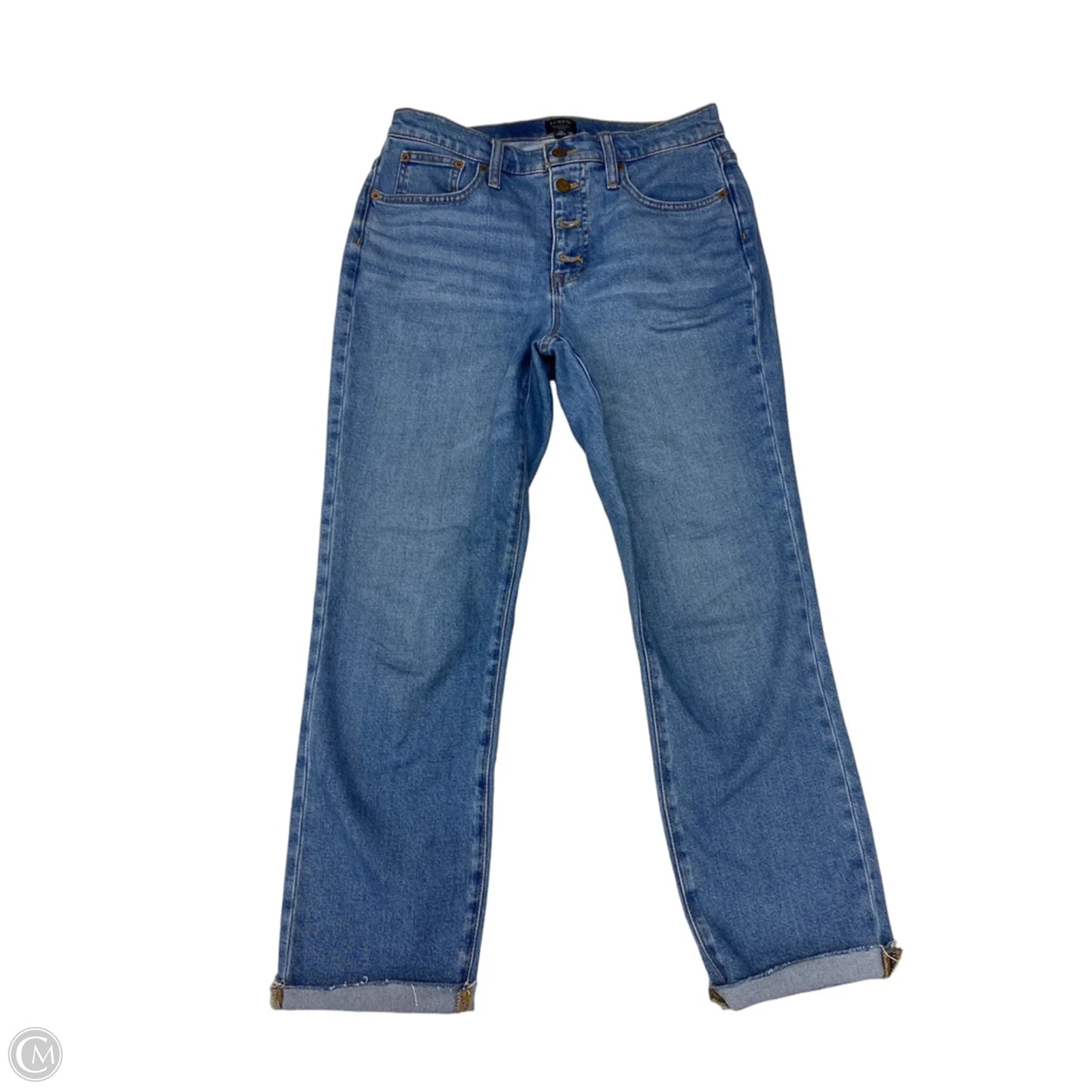 Jeans Straight By J. Crew In Blue Denim, Size: 6