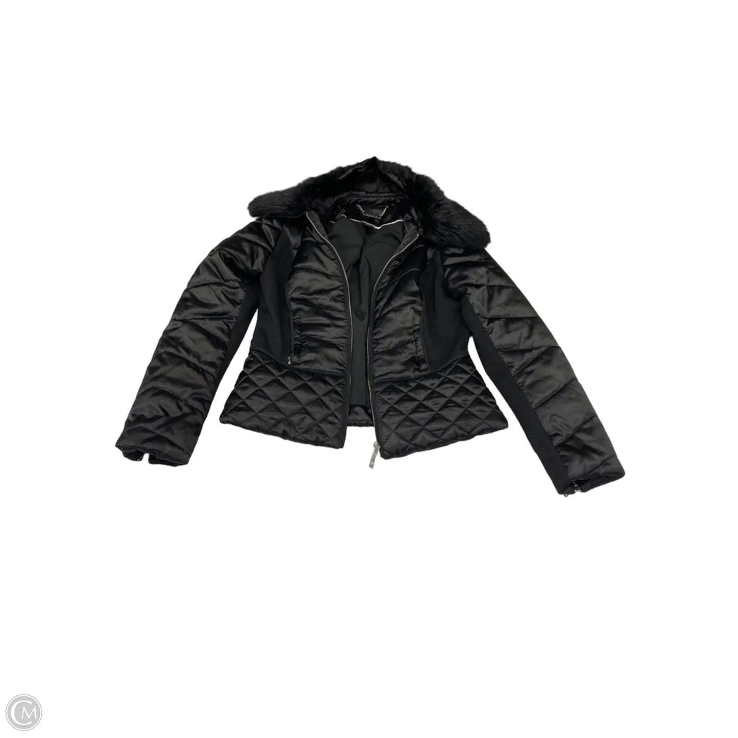 Jacket Puffer & Quilted By White House Black Market In Black, Size: S