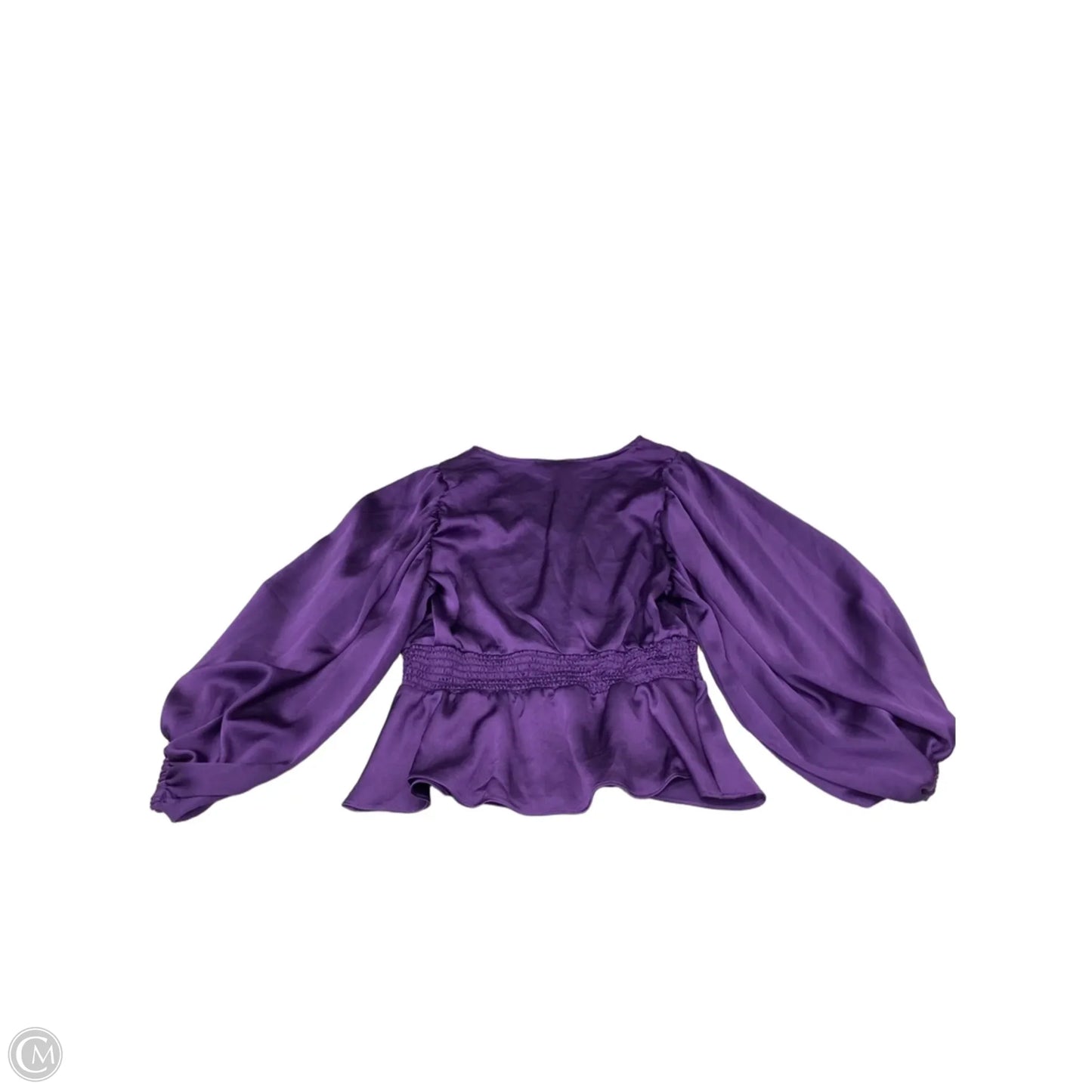 Blouse Long Sleeve By Clothes Mentor In Purple, Size: M